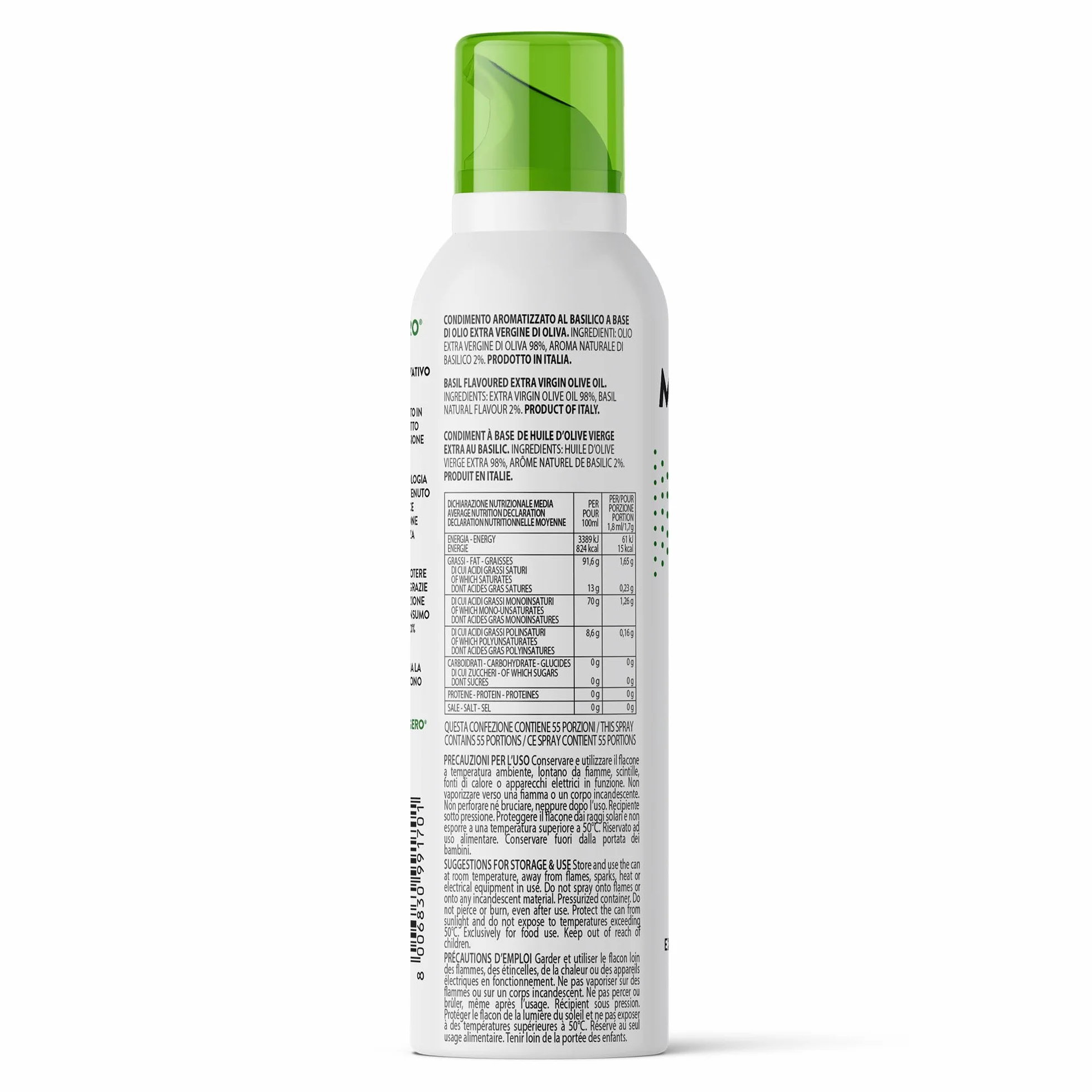 Aceite de oliva extra virgen en spray 100 ml – Spray italiano natural ligero