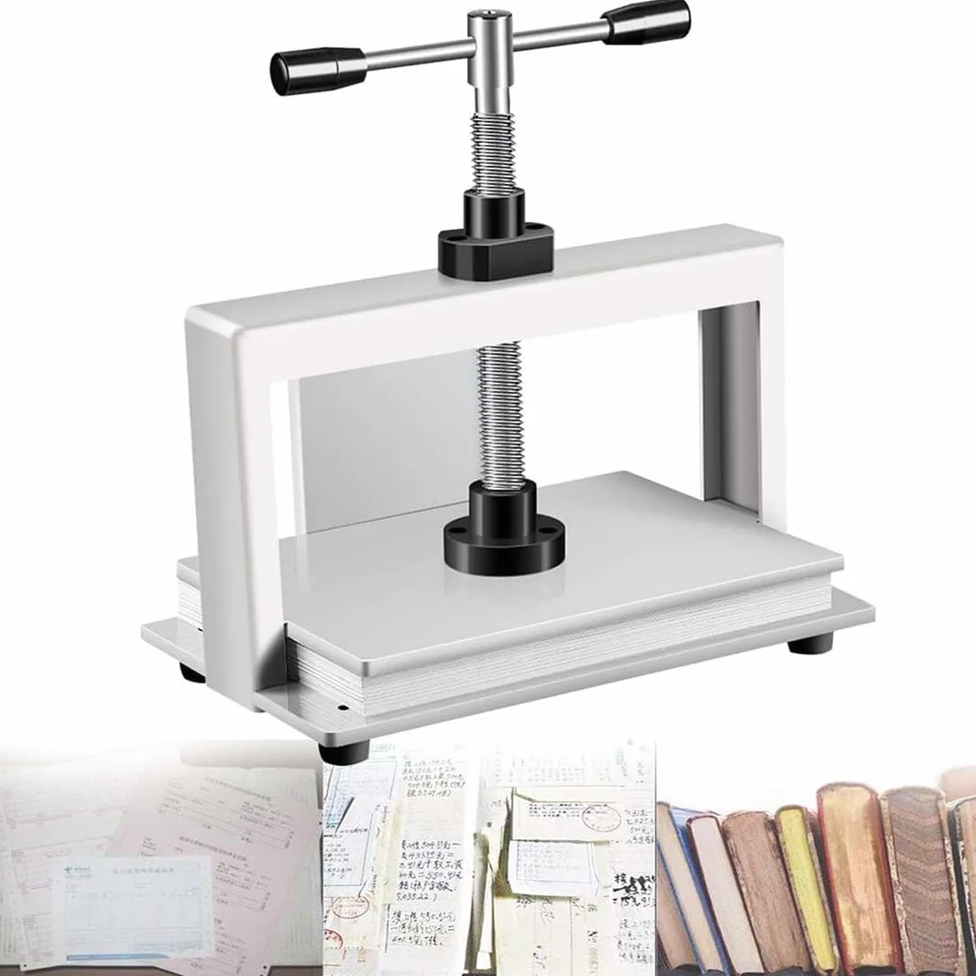 Prensa Manual para Papel tamaño A4/A3, aplanadora Manual para Libros, aplanadora Manual para Papel de álbum de Recibos, aplanadora de Papel Pesado, presión de 3306 LB (1500 kg), A4 (A4)