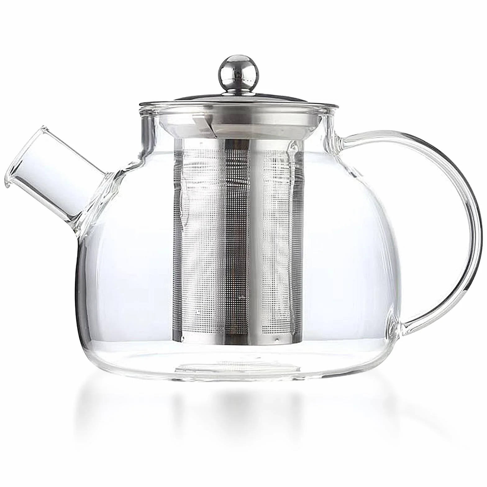 Tetera de 1000 ml, Tetera Cristal con Colador para Flores de Té Rosas de Té y Té a Granel así Como Bolsitas de Té