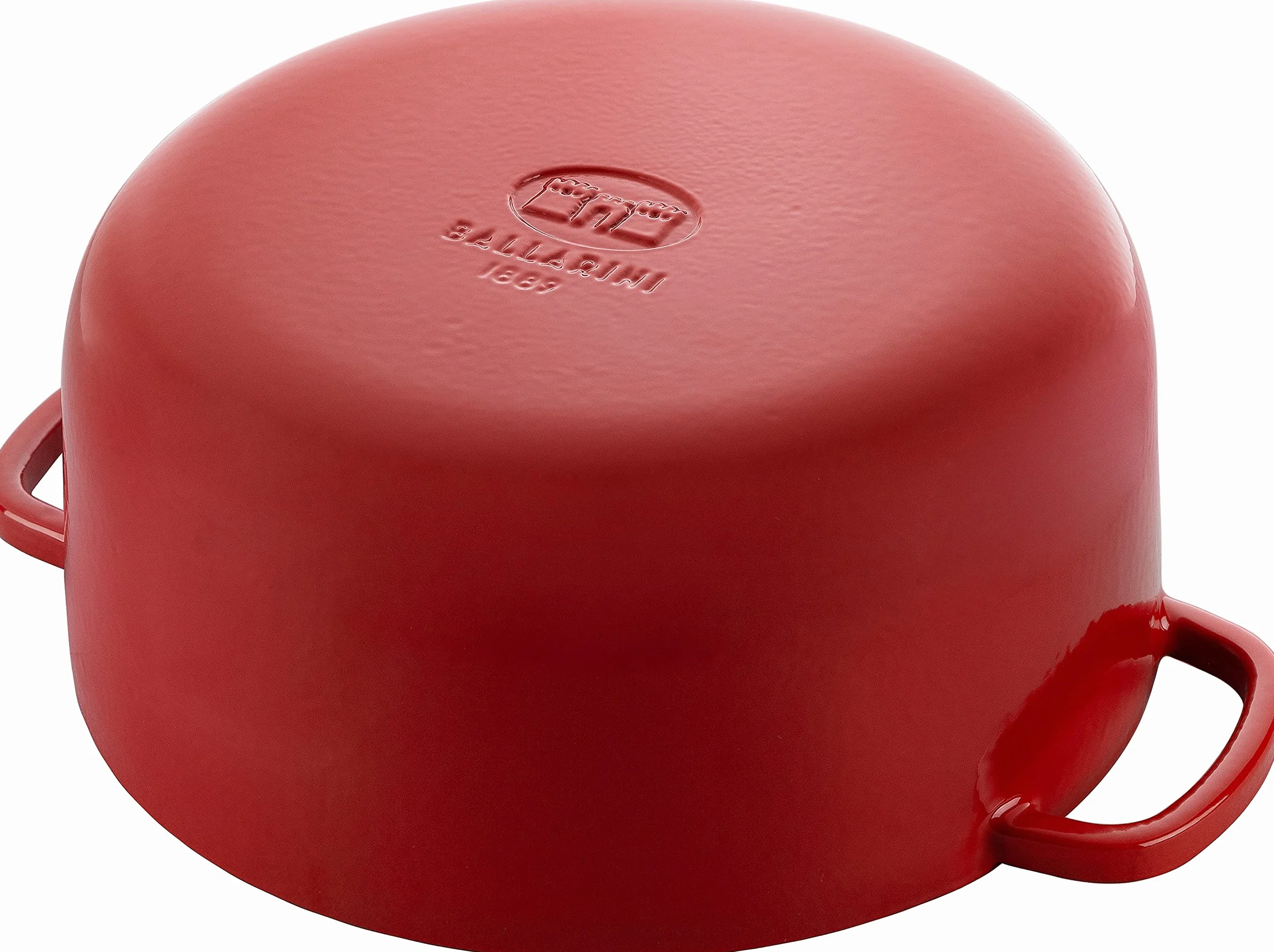 BALLARINI Bellamonte Cocotte, rustidera, olla de cocción hierro colado esmaltado, redonda, 26 cm, 5,5 l, rojo