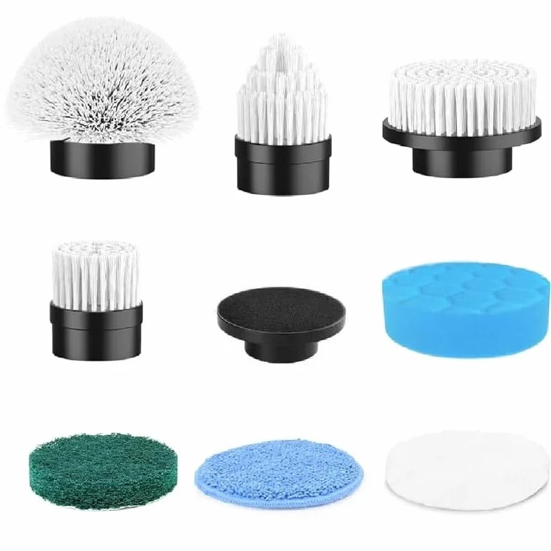 Cabezales de cepillo de repuesto para limpiador giratorio eléctrico, juego de 8 piezas para baño, cocina y hogar, adecuado para Swyprrix SD-CTB01