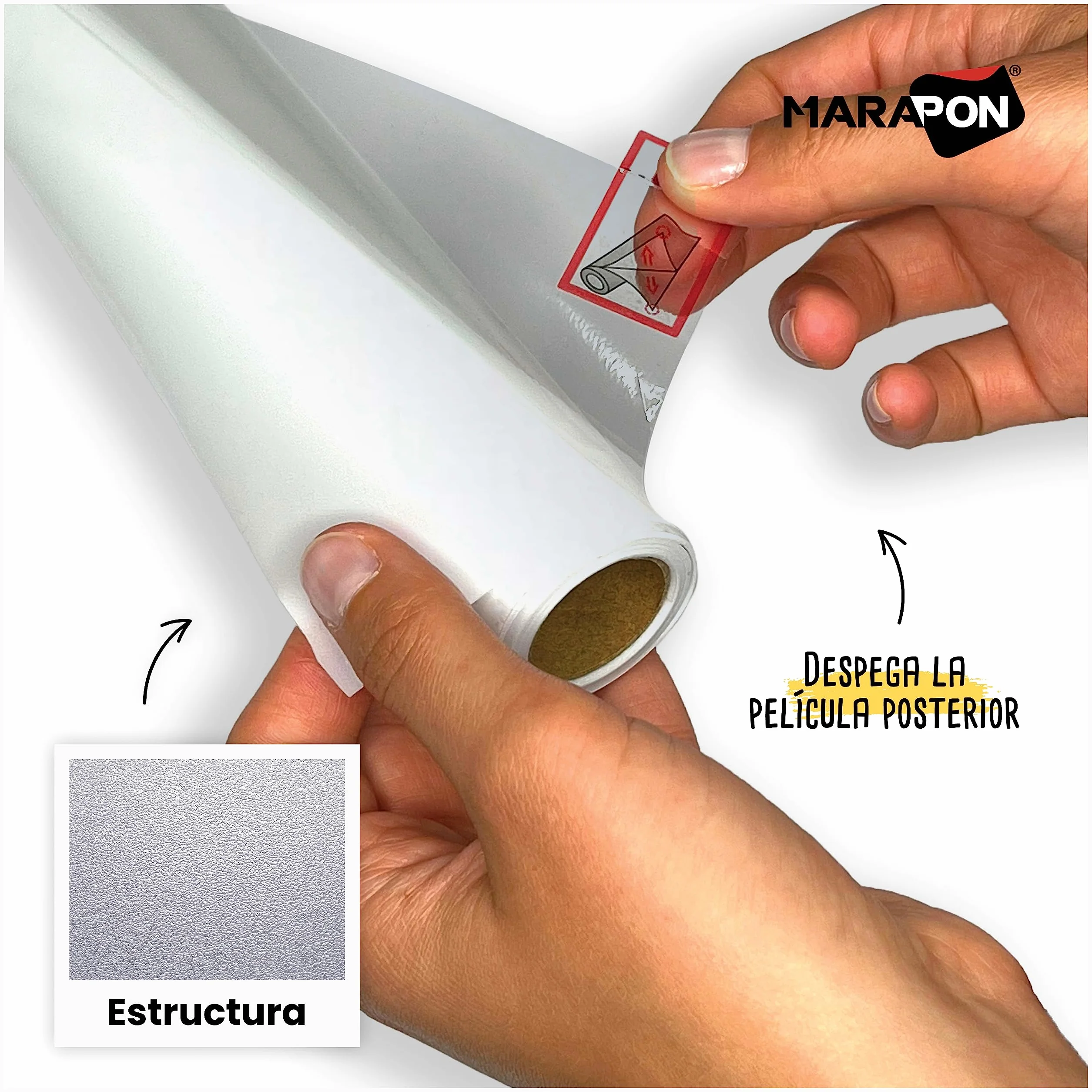 MARAPON Vinilo Opaco para Ventanas 0,90x2 m Adhesión Estática Sin Pegamento Protección UV
