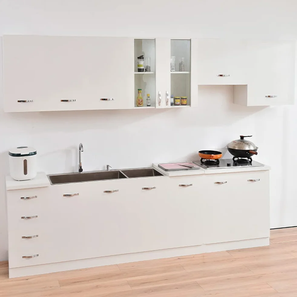 Shally Dogan Armario colgante de cocina con cristal, armario suspendido de pared acristalada de madera, dos puertas, 1 estante y 2 compartimentos, armario espacioso resistente,blanco, 80 x 32 x 72cm