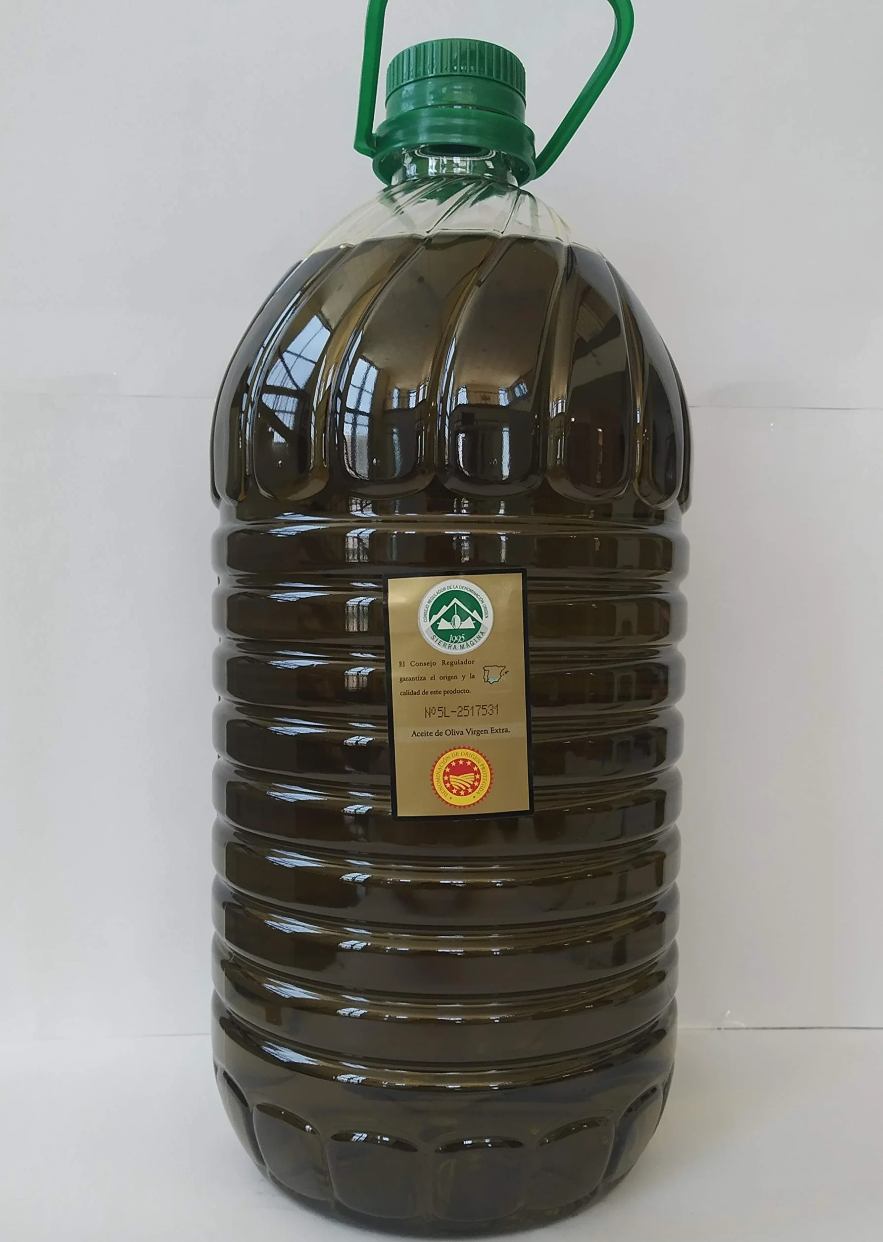 Aceite de Oliva Virgen Extra Jaén 100% Picual Premium Reserva Familiar AOVE Sierra Mágina Vergilia 5 Litros