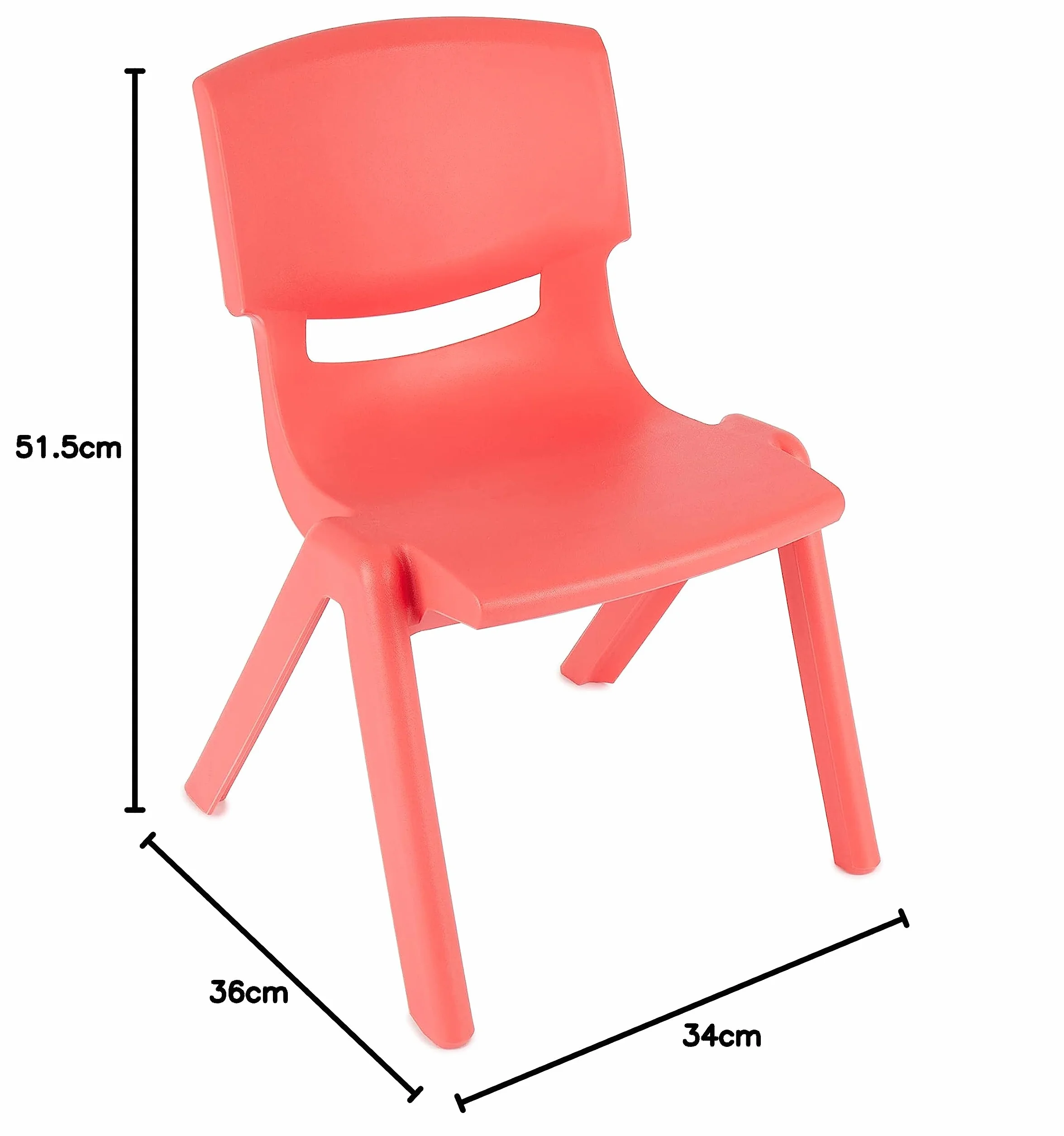 Bieco Silla para niños hasta 80 kg cargable | apilable y antivuelco | para Interior y Exterior | Silla niños Infantil Silla Escritorio Juvenil sillas de plastico Silla niño Silla plastico Infantil
