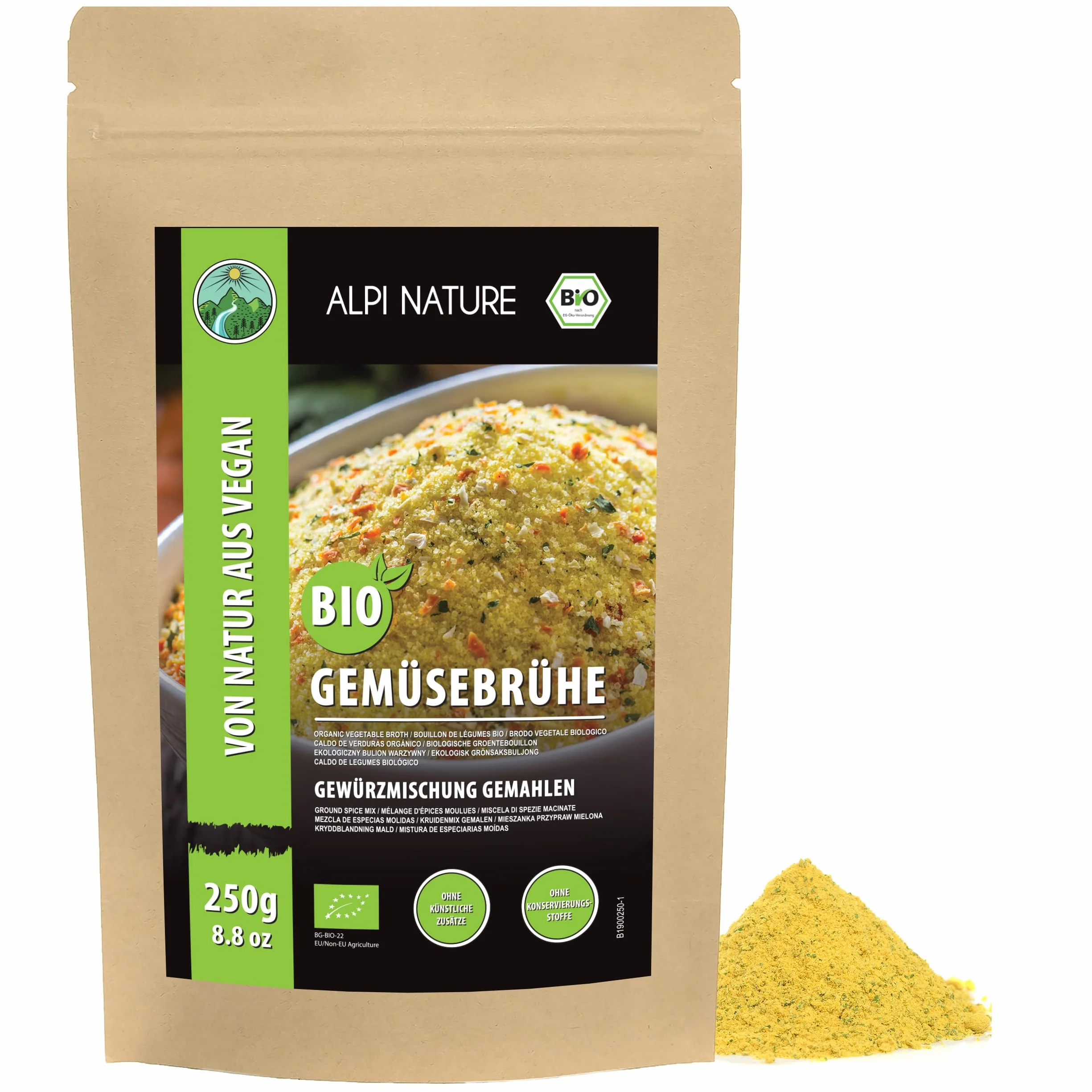 Alpi Nature Mezcla de Condimentos Orgánicos para Caldo de Verduras 250g