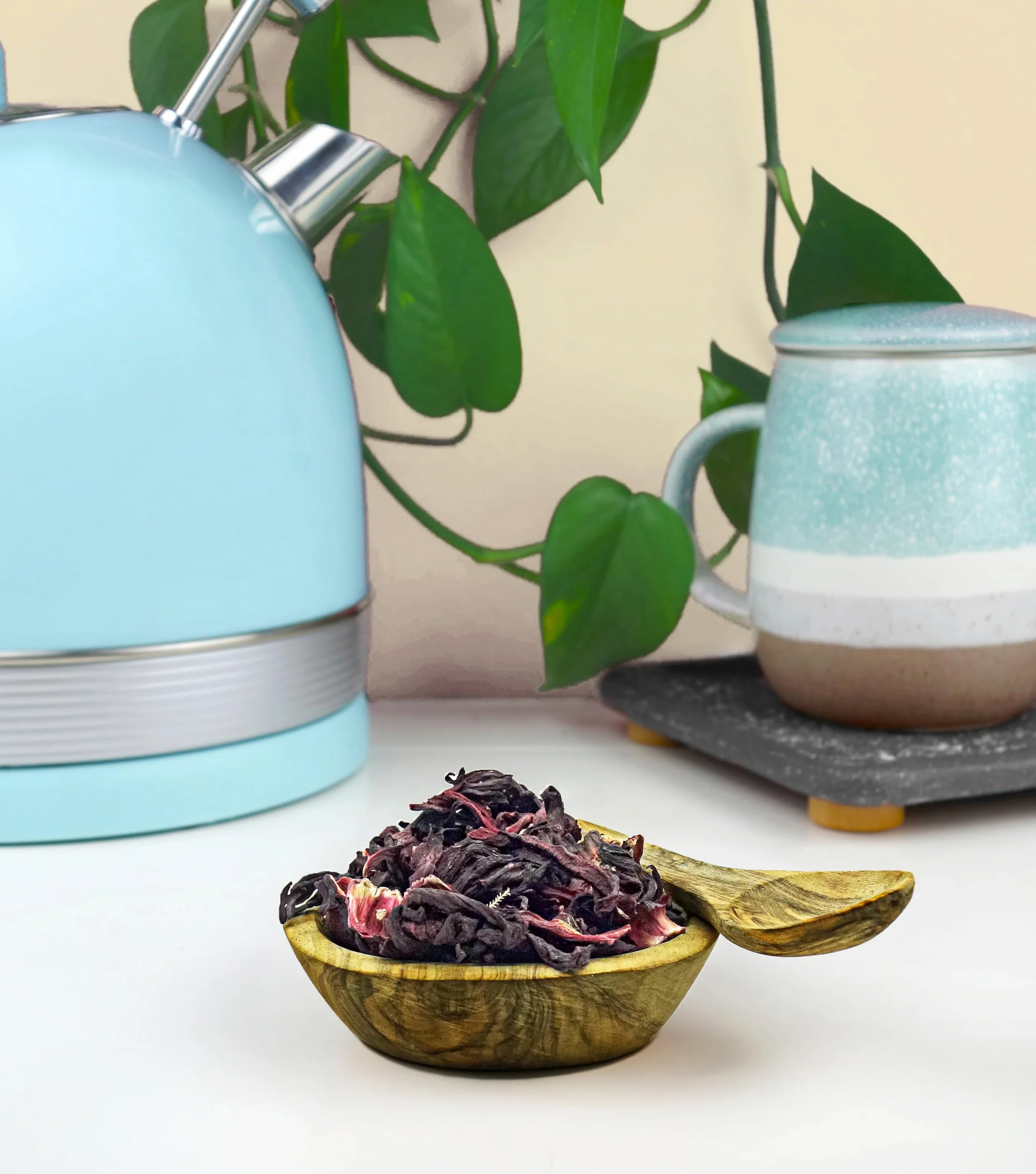 Flor de Jamaica para Adelgazar 200g - Té de Hibisco para Reducir Hinchazón - Infusión Antioxidante Natural para Bajar de Peso