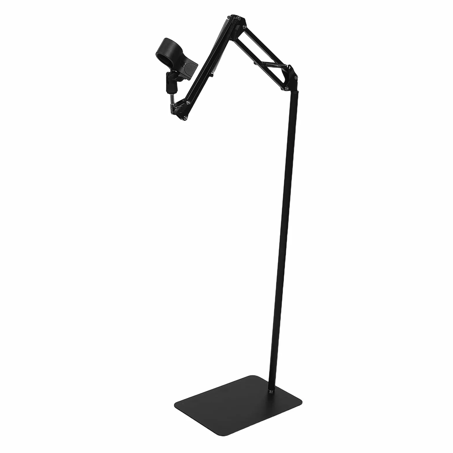 Soporte para Secador de Pelo de Pie Ajustable con Brazo Giratorio Pinza Antideslizante Manos Libres Diseño Plegable Compacto para Baño Dormitorio y Salón de Belleza
