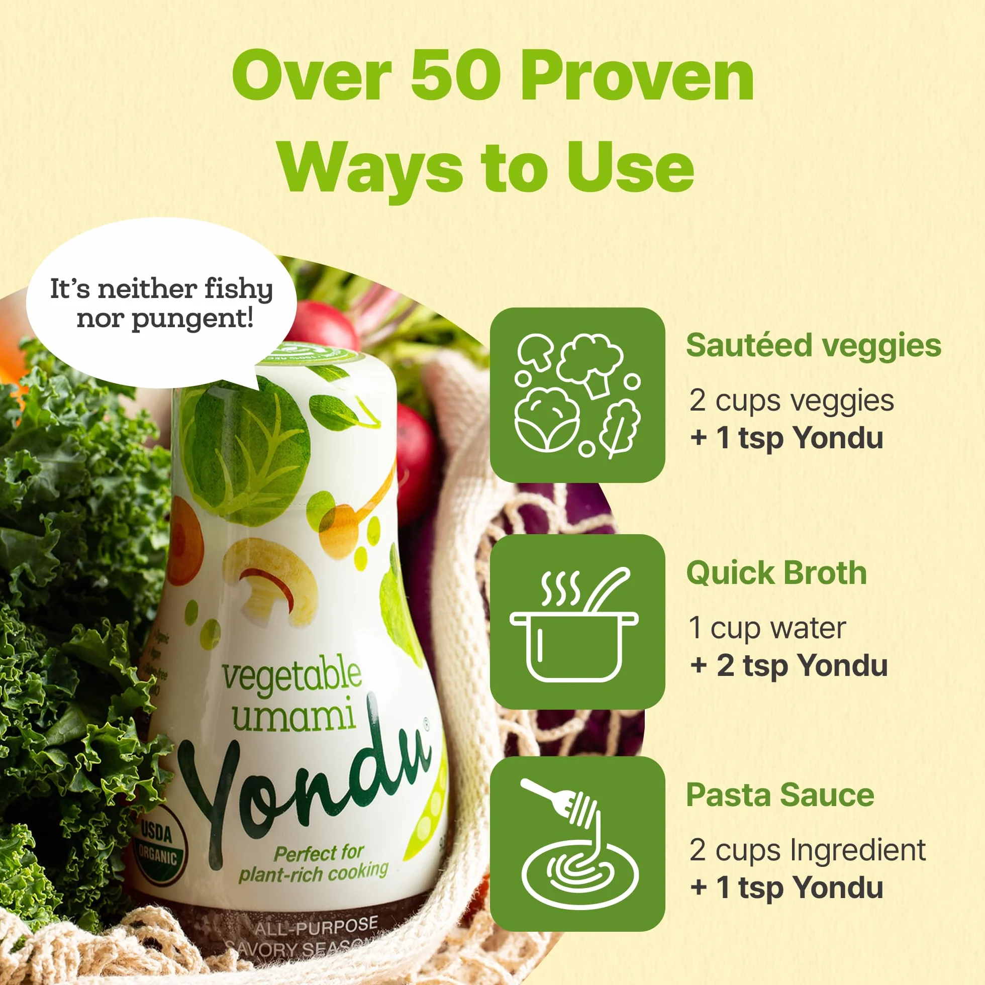 Yondu Vegetable Umami 830 ml ecológico vegano sin gluten