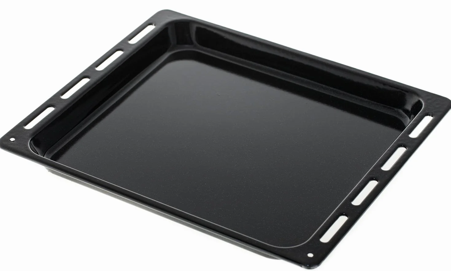 Candy 42807319 Bandeja de horno, esmaltado, accesorio original, bandeja de apoyo, rectangular, esmaltada, 37x44,5x3 cm, negra