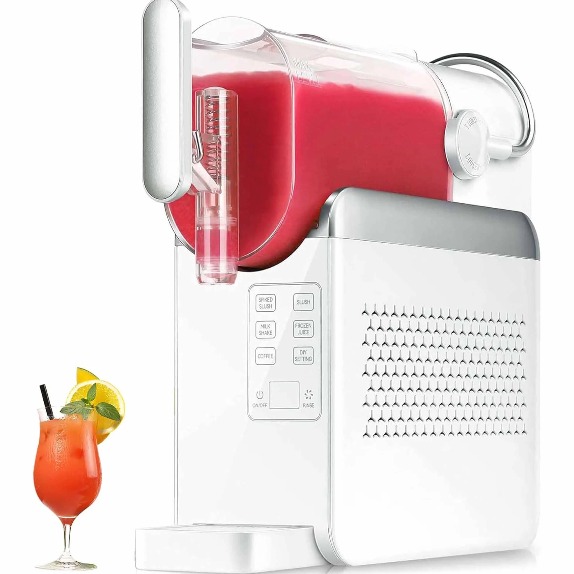 Máquina De Granizado De 2l, Máquina De Granizado Eléctrica De 240w Con Modos Multifuncionales, Control Táctil Inteligente, Limpieza Con Un Clic, Fabricante Profesional De Bebidas Con Hielo white