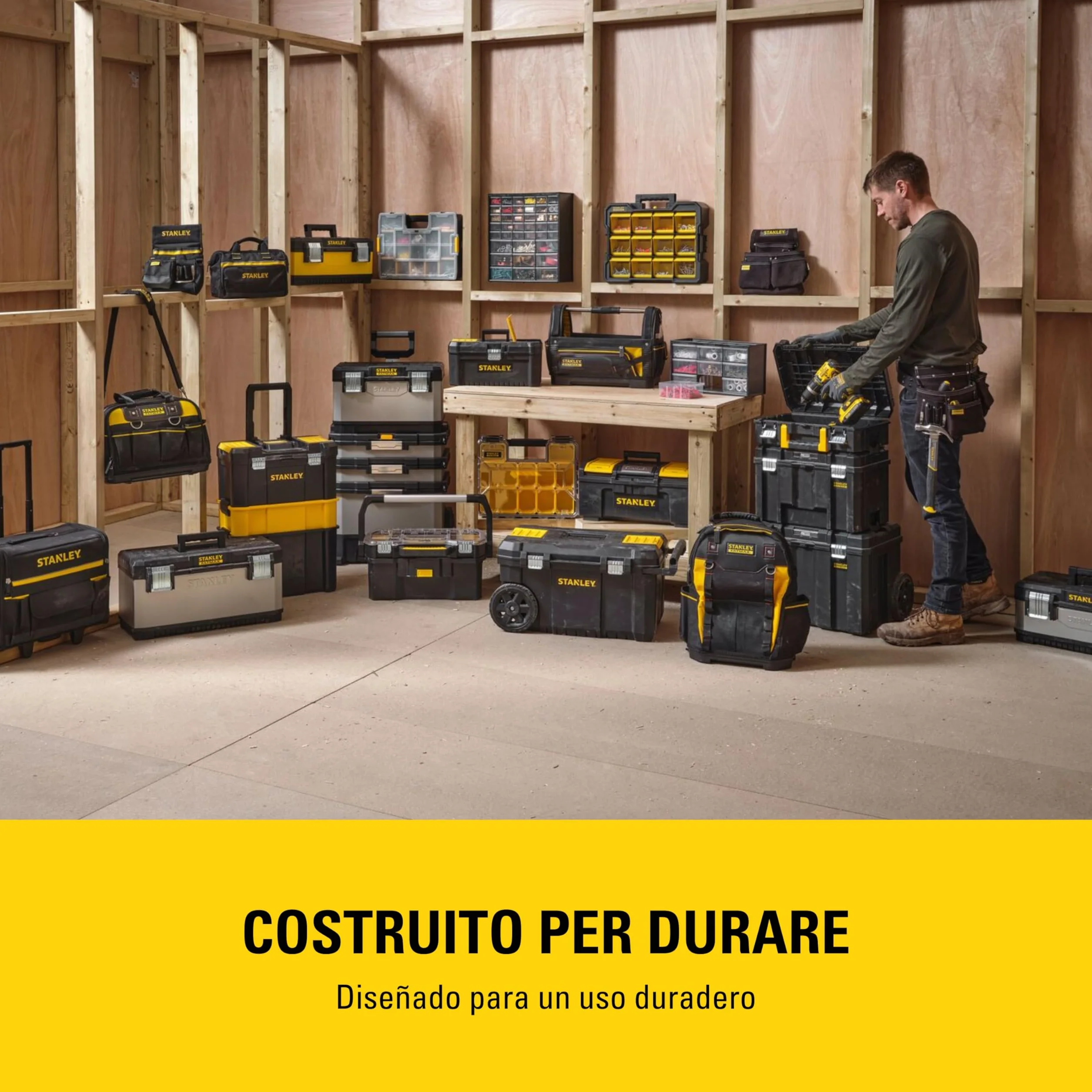 STANLEY Organizador 5 niveles 30 cajones, Polipropileno, Apilable, 36.5x15.5x22.5 cm, 1-93-980