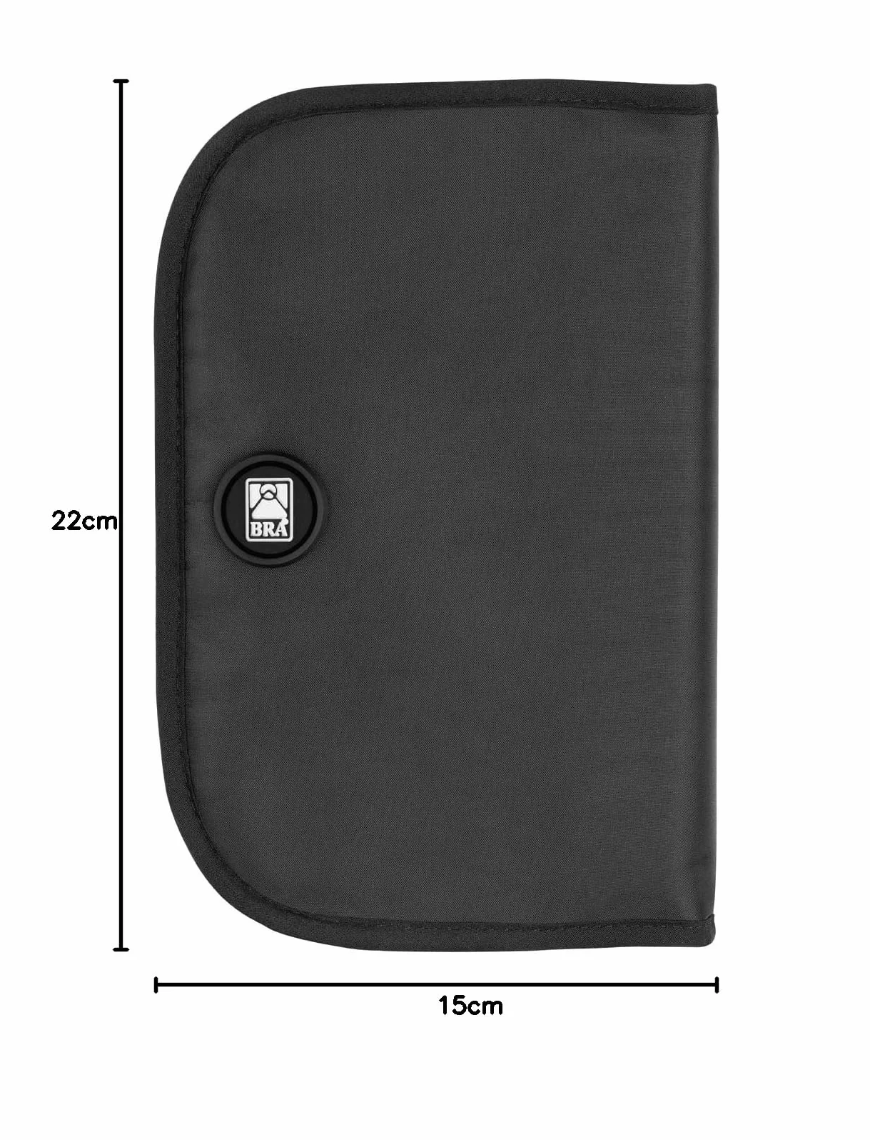 BRA | Funda enfriadora Botellas de Vino o Cava, Tejido Impermeable, Ajuste elástico Lateral, Negro