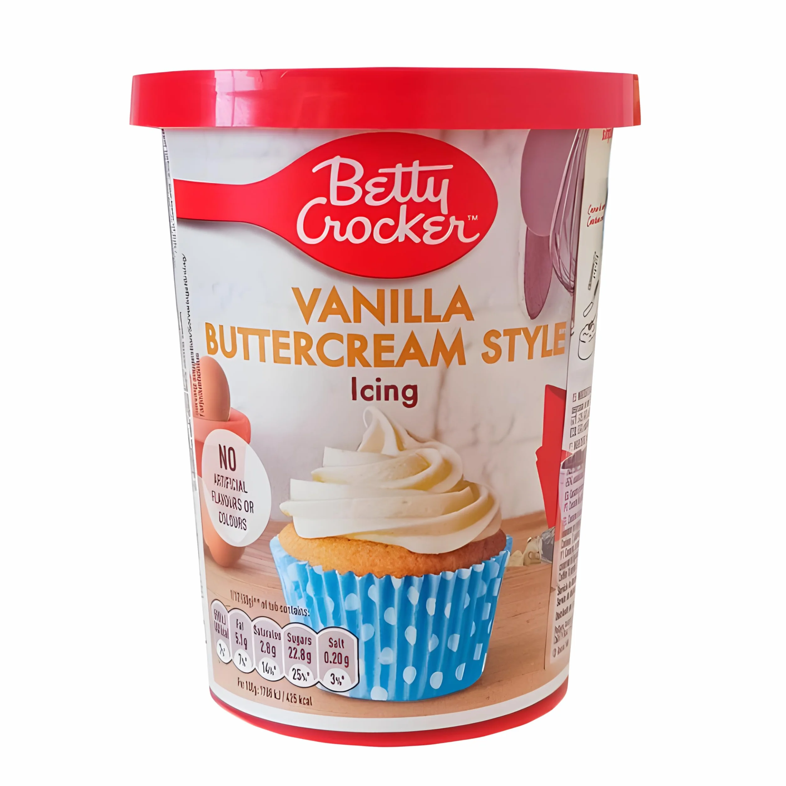 Betty Crocker Vanilla Buttercream Icing, Frosting de Vainilla Cremoso para Pasteles y Cupcakes