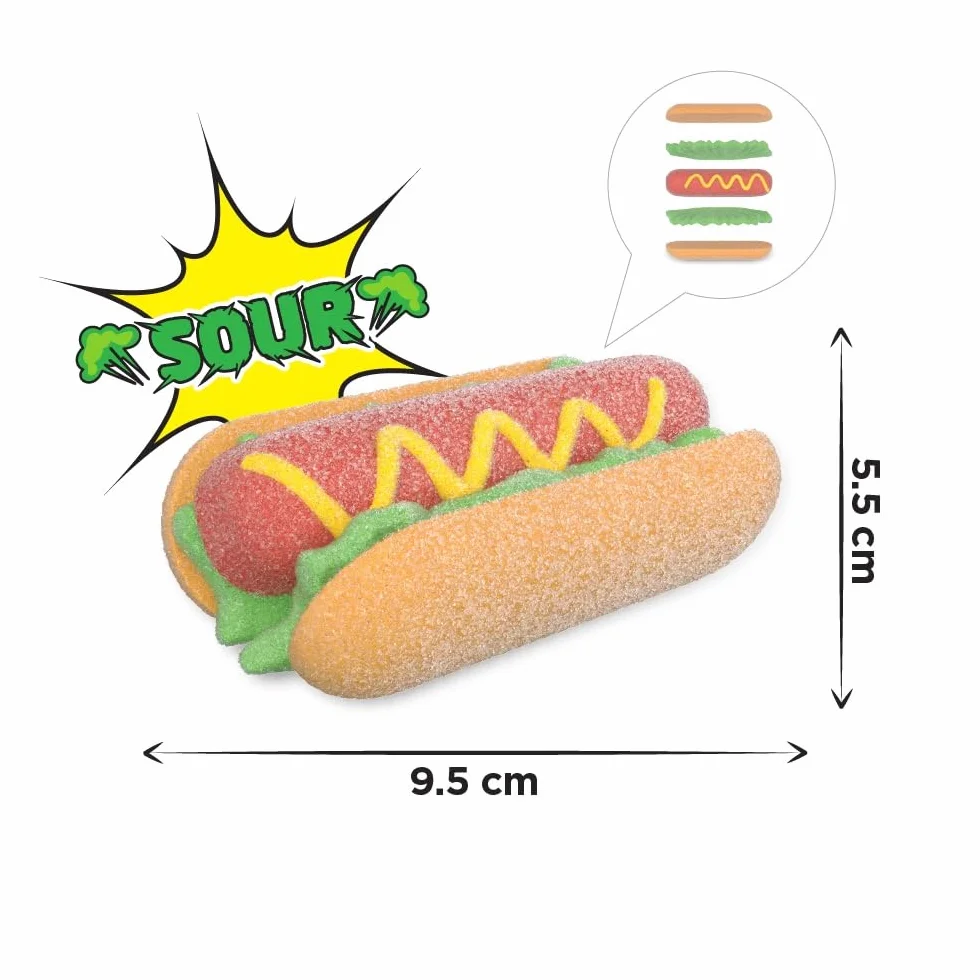 Perritos Nube Ácida Caja 12 Unidades Marshmallow Sabor Ácido