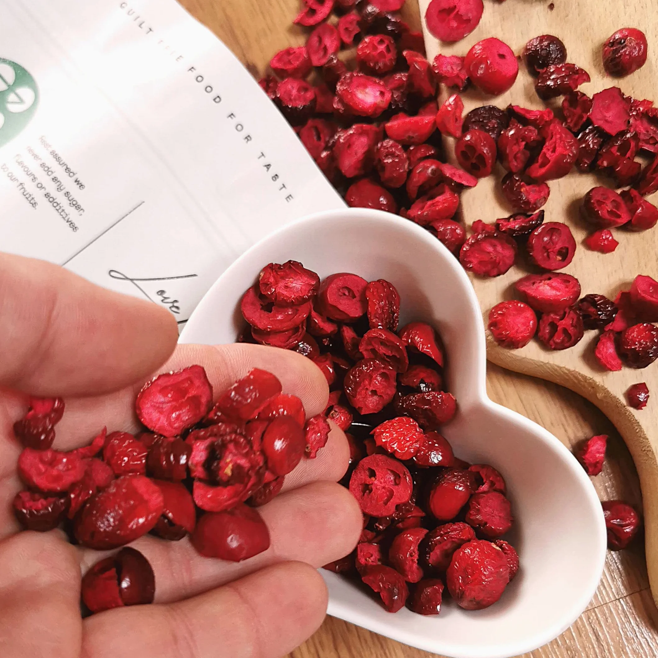 Arandano Rojo Liofilizado 100% Natural Frutas Deshidratadas Cranberry Freeze Dried Fruit ZingyZoo