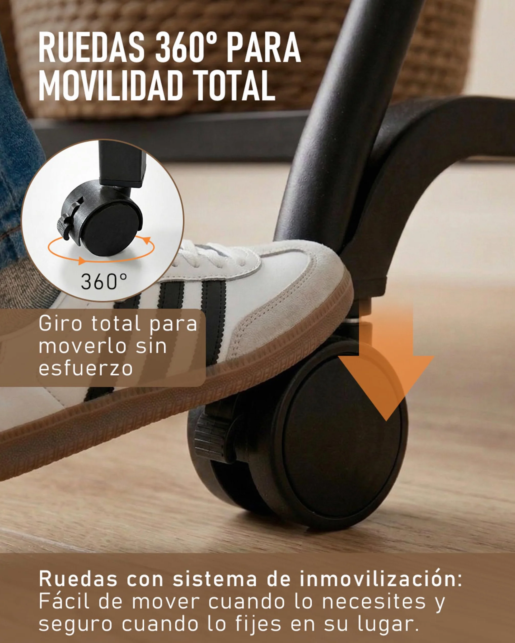 Perchero Metálico para Ropa con Ruedas 2 Niveles y Base Inferior Negro