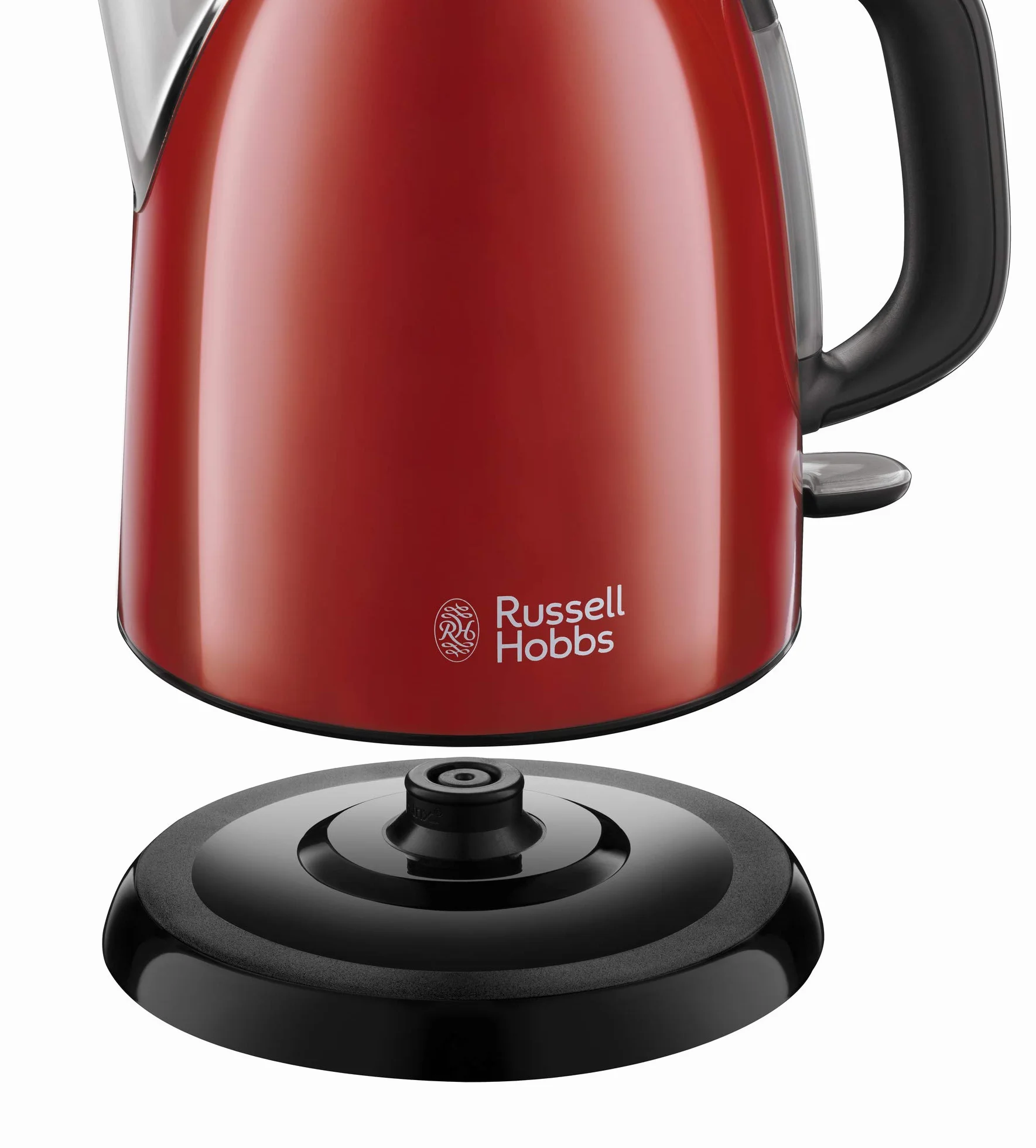 Russell Hobbs Hervidor de Agua Eléctrico Colours Plus 1 litro 2400 W Filtro Extraíble Base 360° Rojo