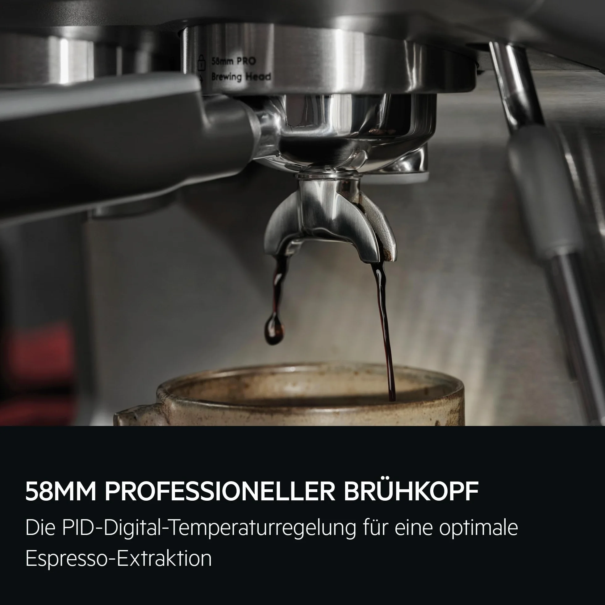 AEG Máquina portafiltros Espresso EC8-1-8BP – Dual Thermoblock, 30 grados de molienda, 20 bares de presión, control de temperatura PID, cabezal de preparación de 58 mm, espumador de leche, calentador