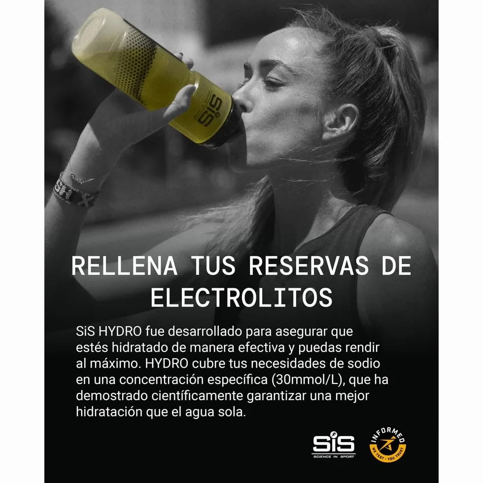 Science in Sport HYDRO comprimidos electrolitos 20 uds. citrón veganos efervescentes