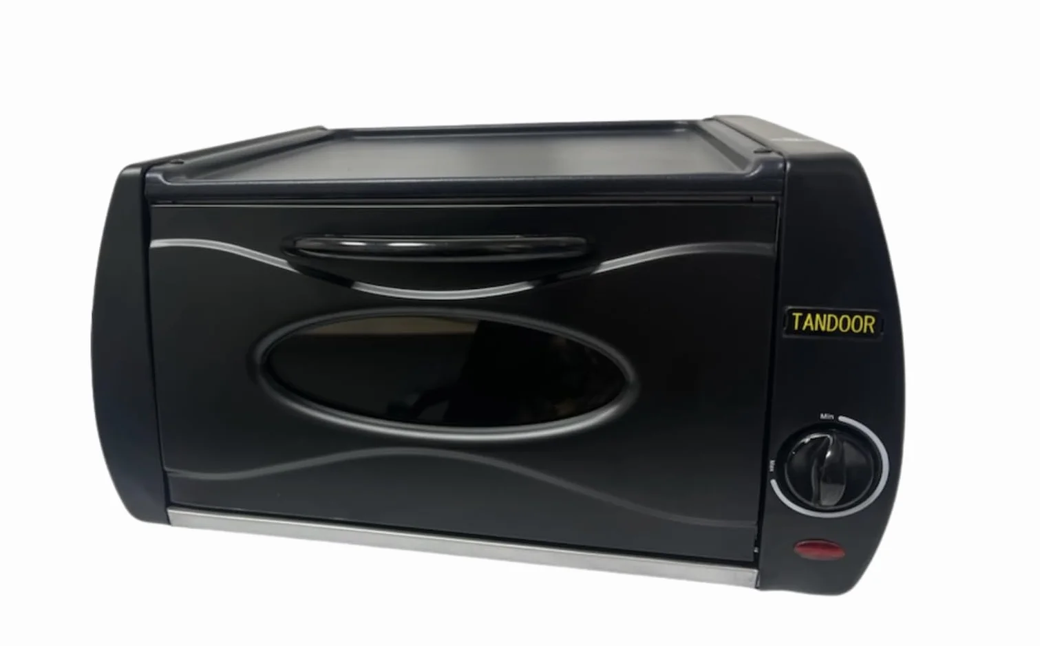 Tandoor Eléctrico Profesional con Placa de Aluminio-Vidrio, Minihorno para Pizza y Pan