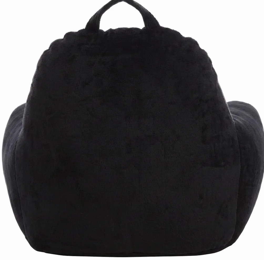 Creaciones Llopis Sillón Infantil para Niños y Niñas – Sillón Infantil Cómodo y Seguro, con Diseños de Vehículos (Policia Negro)