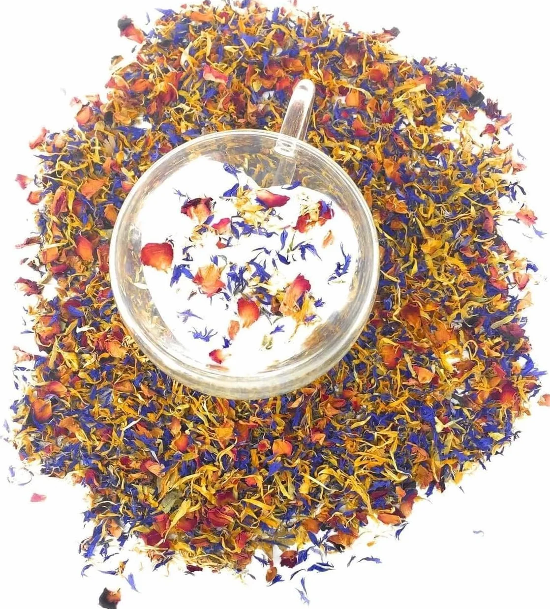 Mezcla De Flores De Primavera Rosa Comestible Aciano Caléndula Grado Culinario 10g
