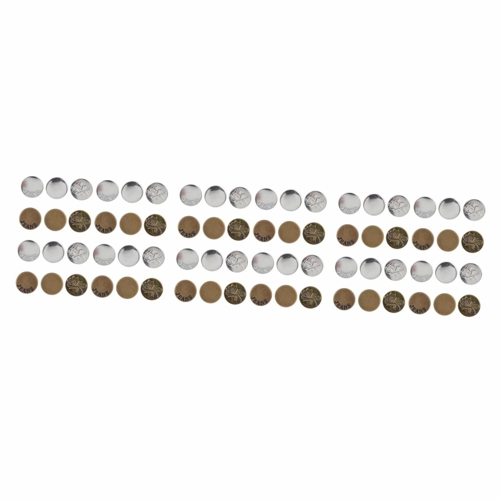 72piezas Botones Anti-deslizantes Para Jeans Extensores De Cintura Sin Clavos Botones Ajustables Para Pantalones y Faldas