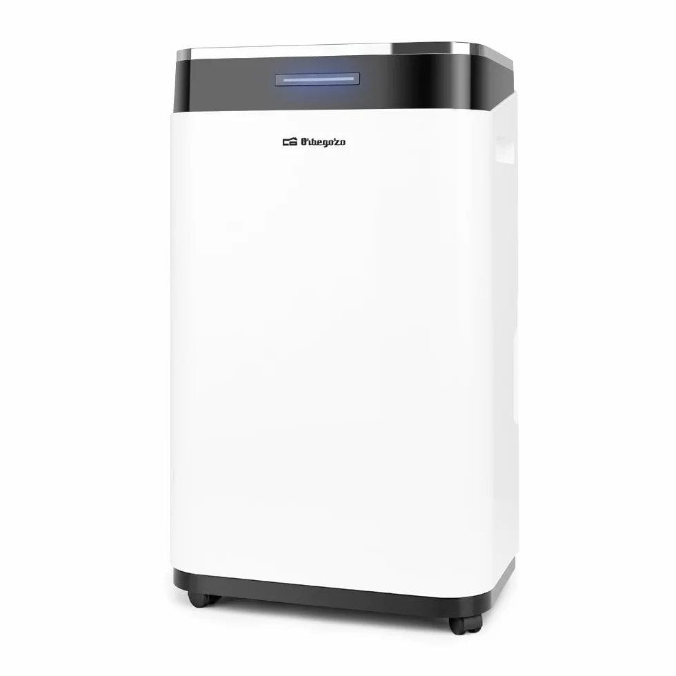 Orbegozo DHW 2080 Deshumidificador WiFi, 330W, 20L/día, 6L Depósito, 45dB, Velocidad de ventilador ajustable, Blanco, 120m², Temporizador 24h, Control App