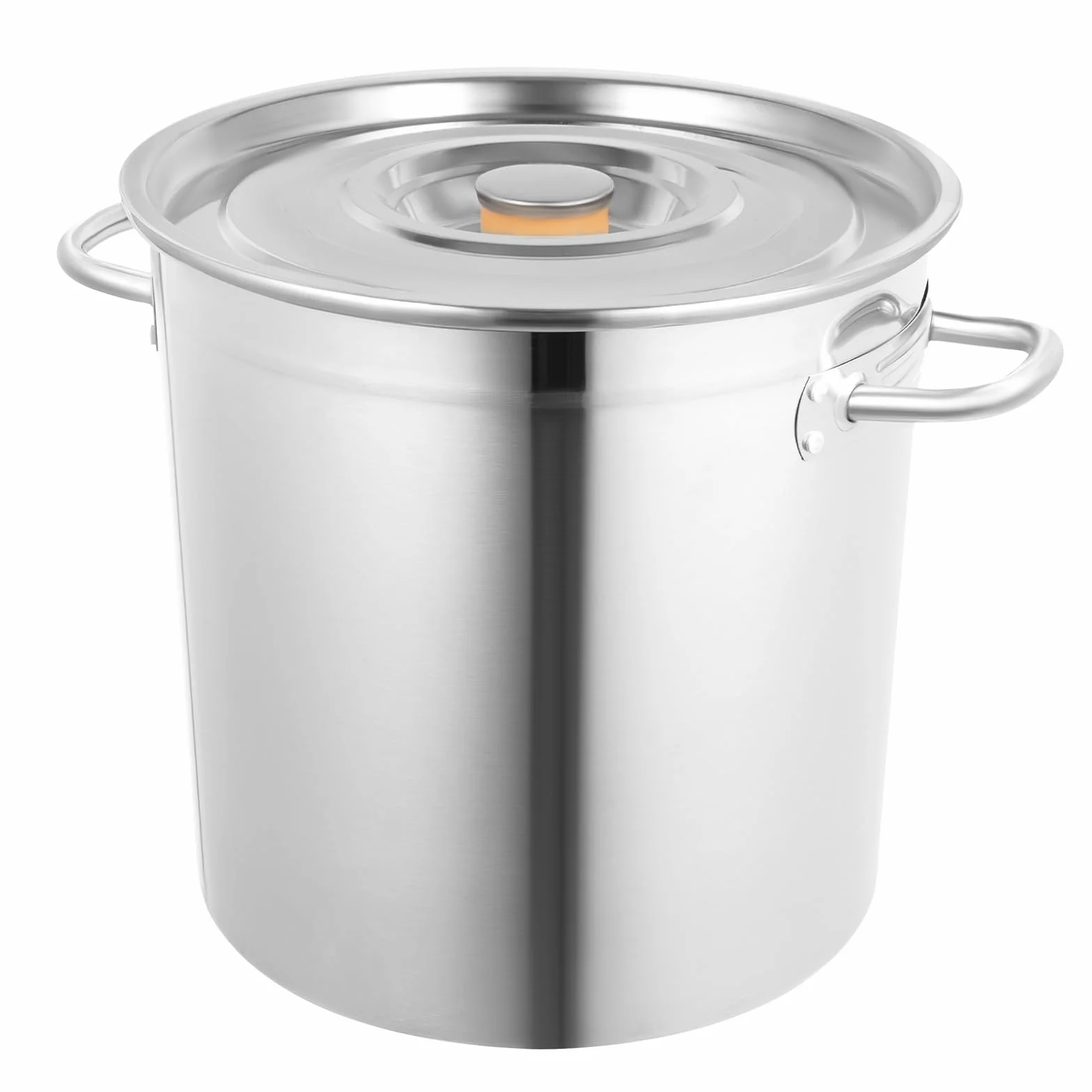 Olla profesional jumbo – Olla de alta calidad con tapa, 35 litros de acero inoxidable, olla grande de inducción, para todo tipo de cocinas, olla de pasta de alta calidad para cocinar grandes