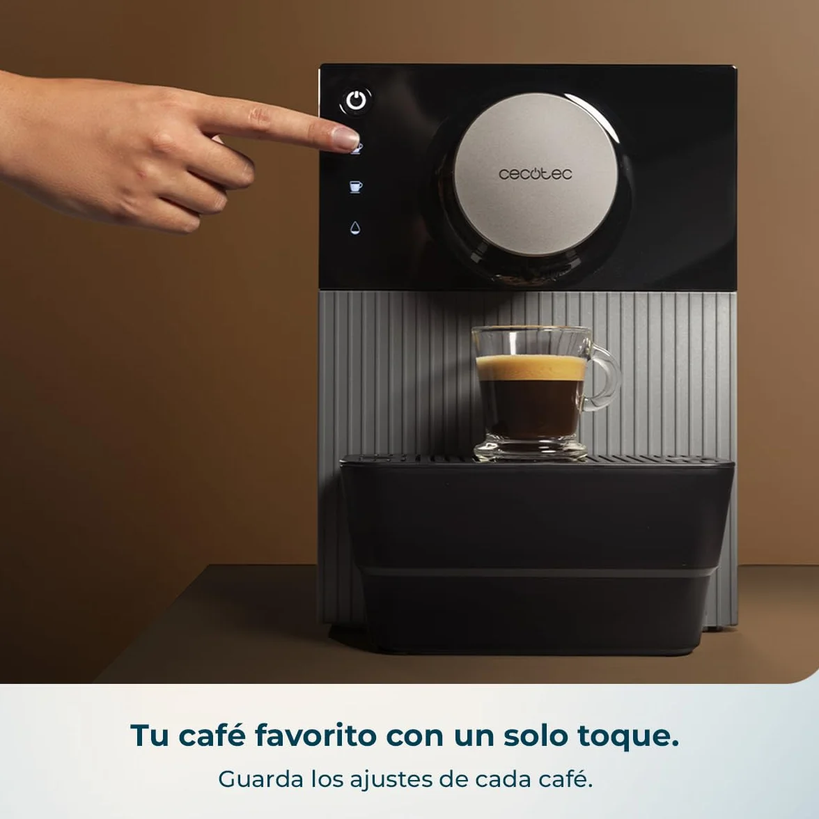 Cecotec Cafetera Superautomática Compacta Cremmaet Cube Red 1350W 19 Bares Termoblock