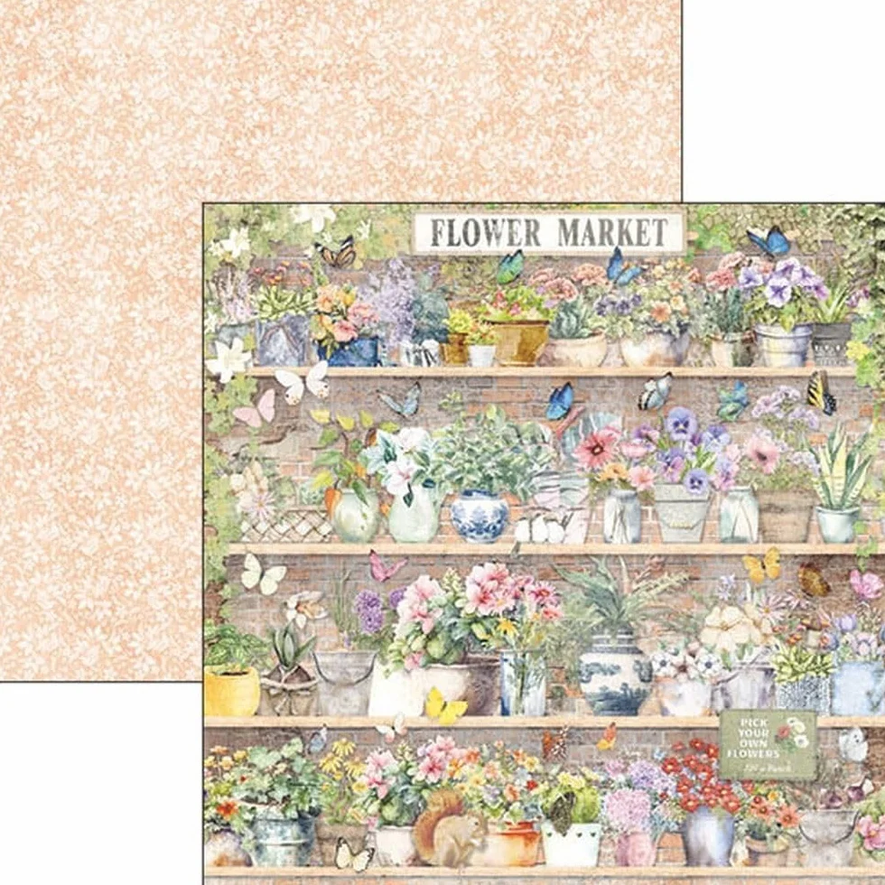 Ciao Bella Colección Floristería Paper Pad 12"x12"