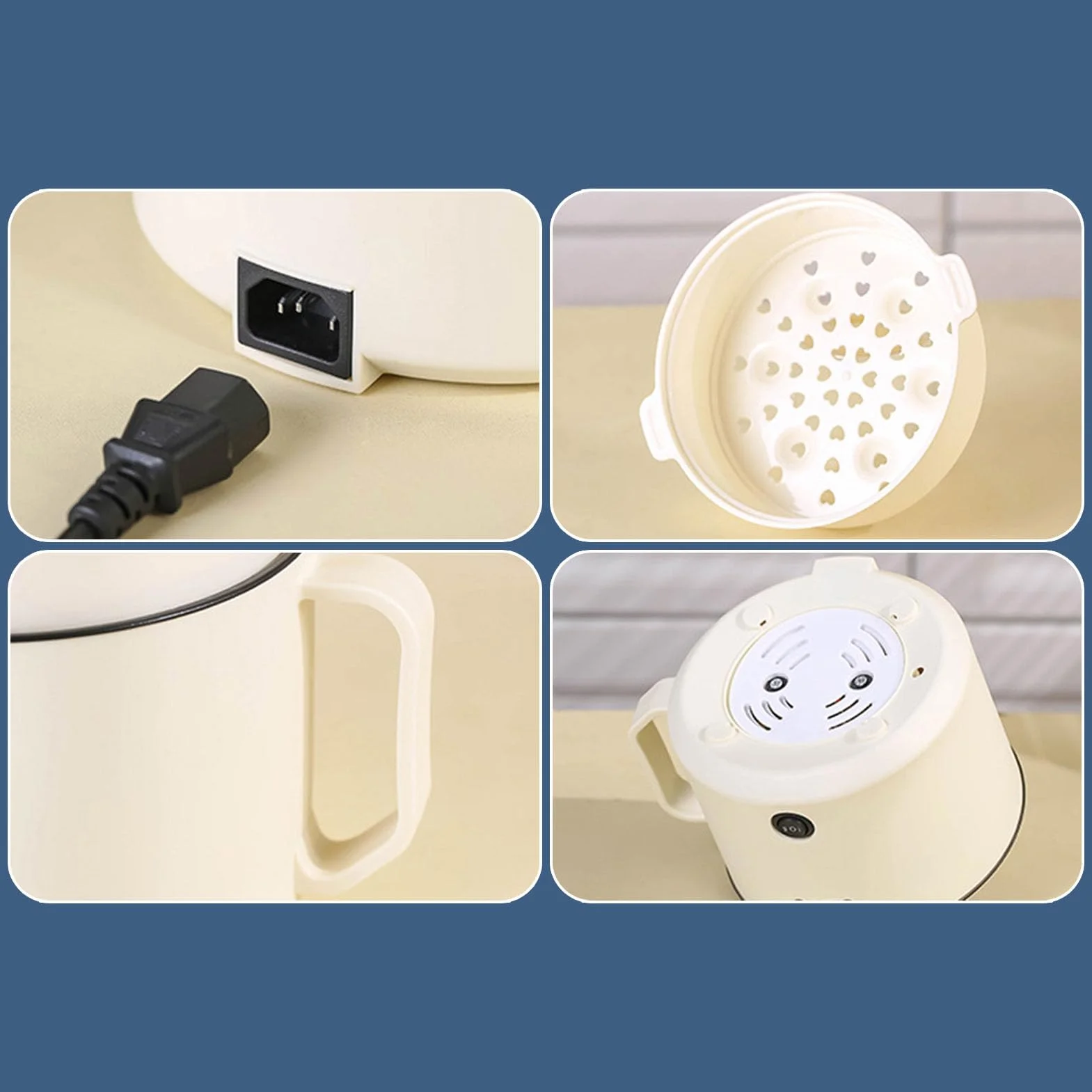 Olla Caliente Eléctrica Multifuncional Mini Cocina Portátil para Sopa de Fideos con Tecnología Maifanshi