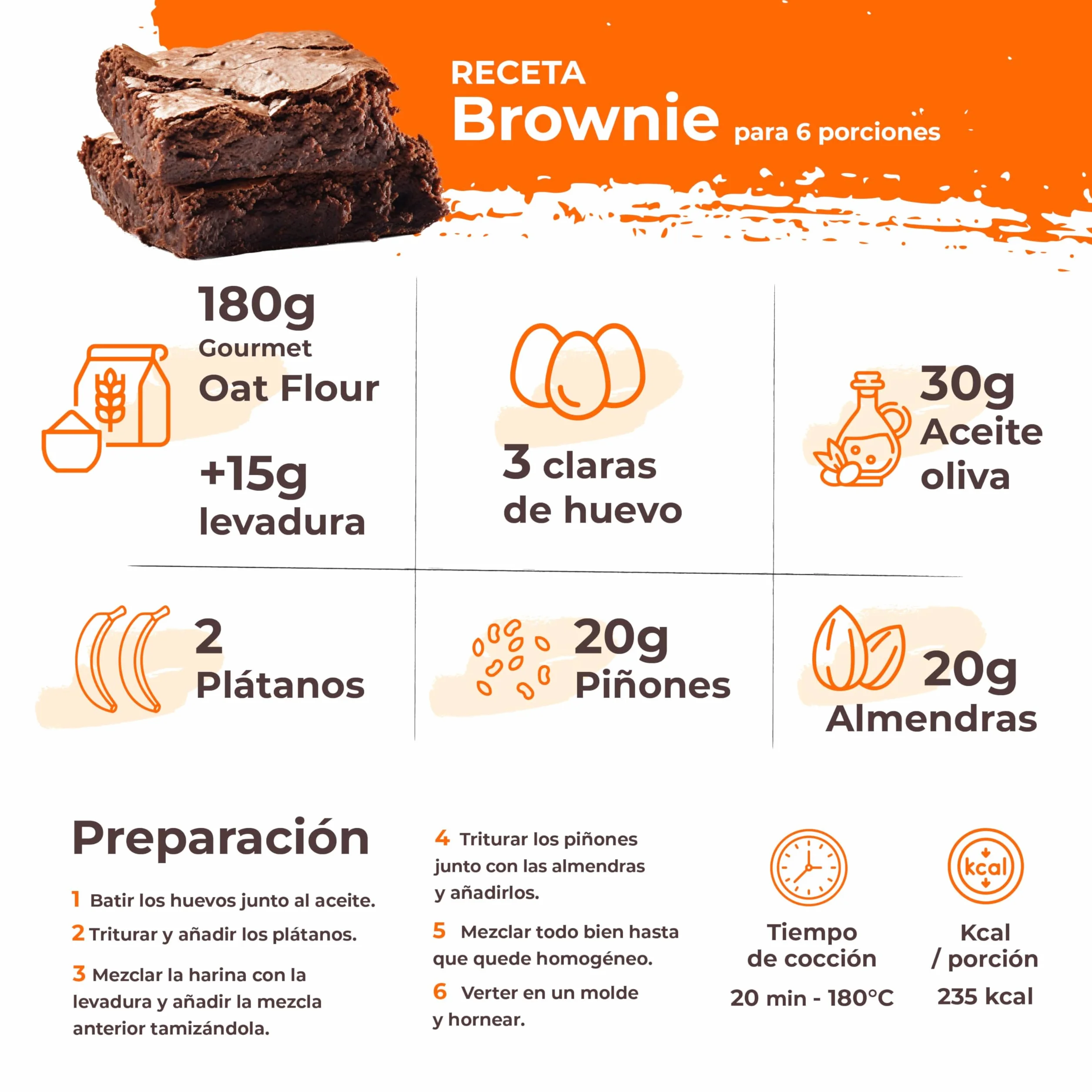 Weider Oat Gourmet Harina de Avena Integral Proteína Bajo Azúcar Sabor Brownie 1,9 kg