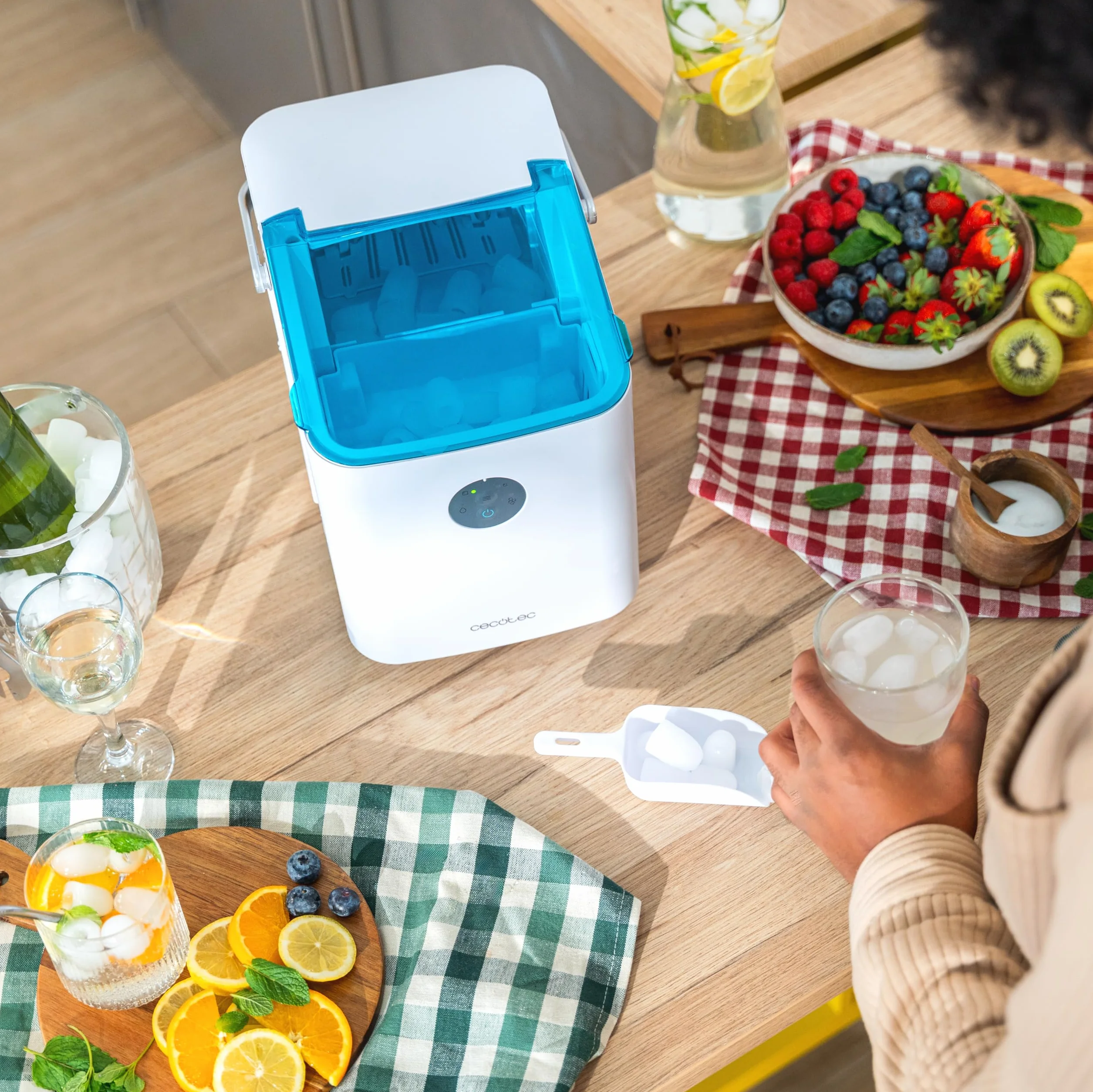 Cecotec Ice Maker Chillin' Ice 1200 Go 120W 12kg 6-8 min Cubitos Pequeños Autolimpieza