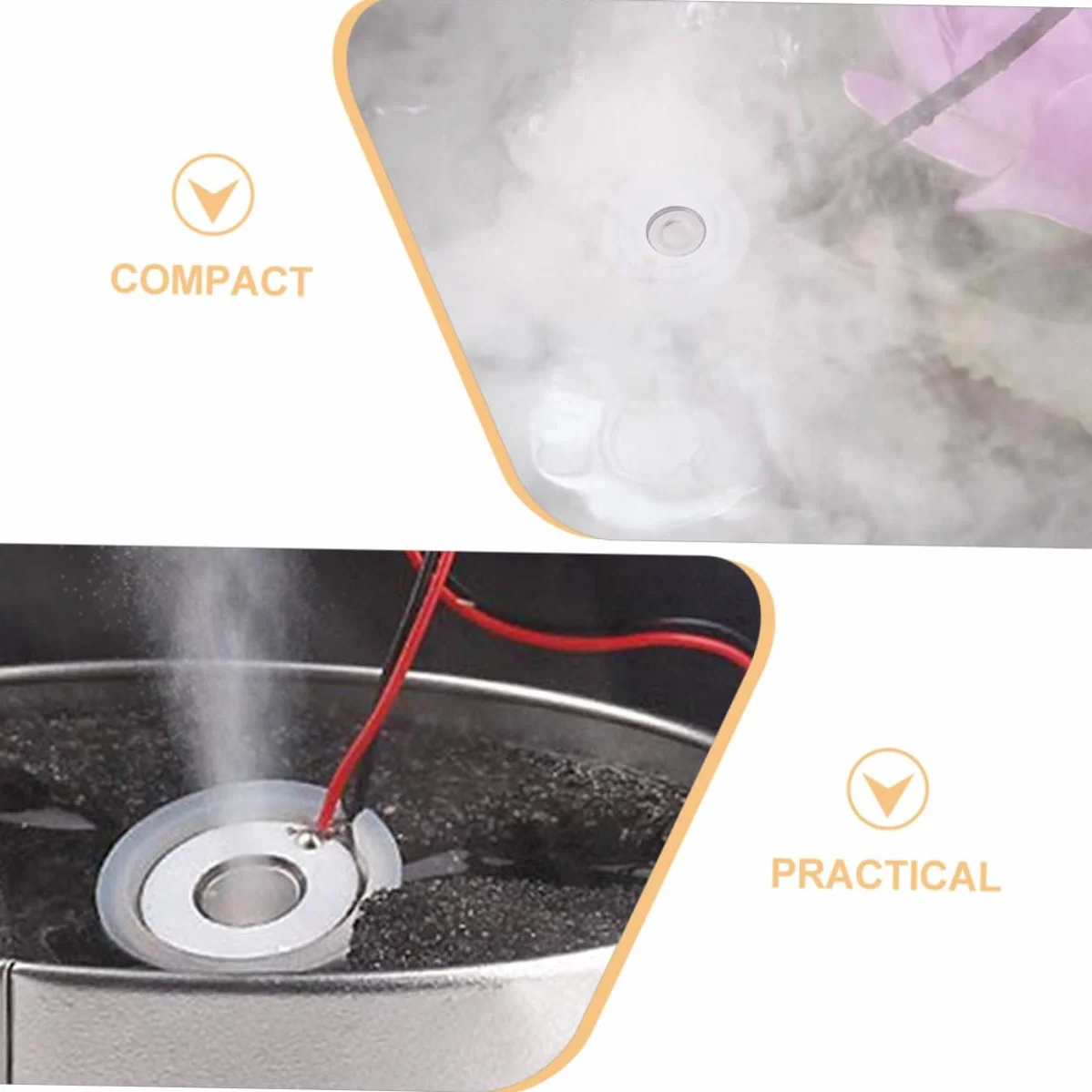 6 Piezas Tableta Atomizadora Fuente Kit De Reparación De Discos De Repuesto Humidificador Disco Generador De Niebla Ultrasónica Cerámica Máquina De Aromaterapia