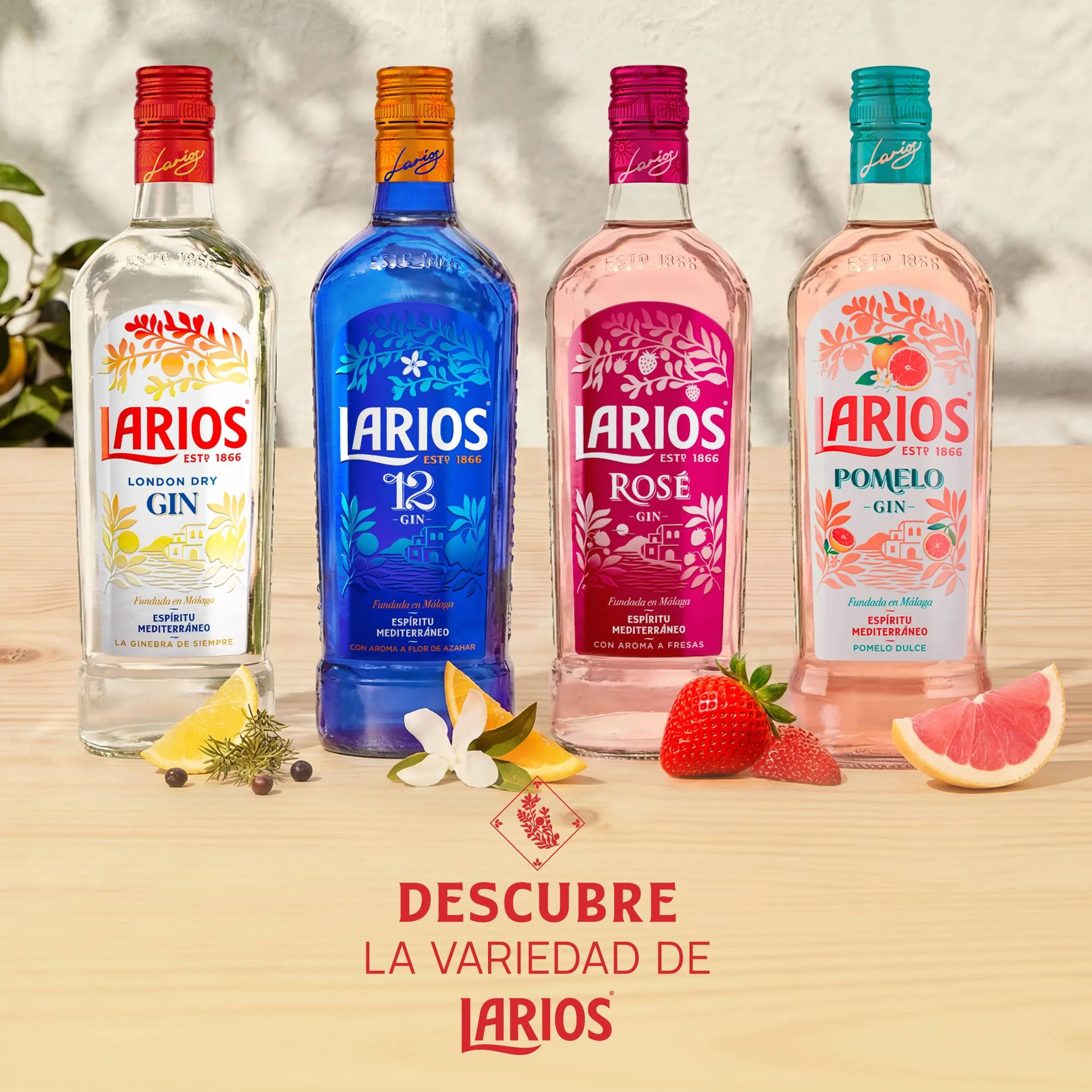 Larios Ginebra Mediterránea Dry Gin 1L