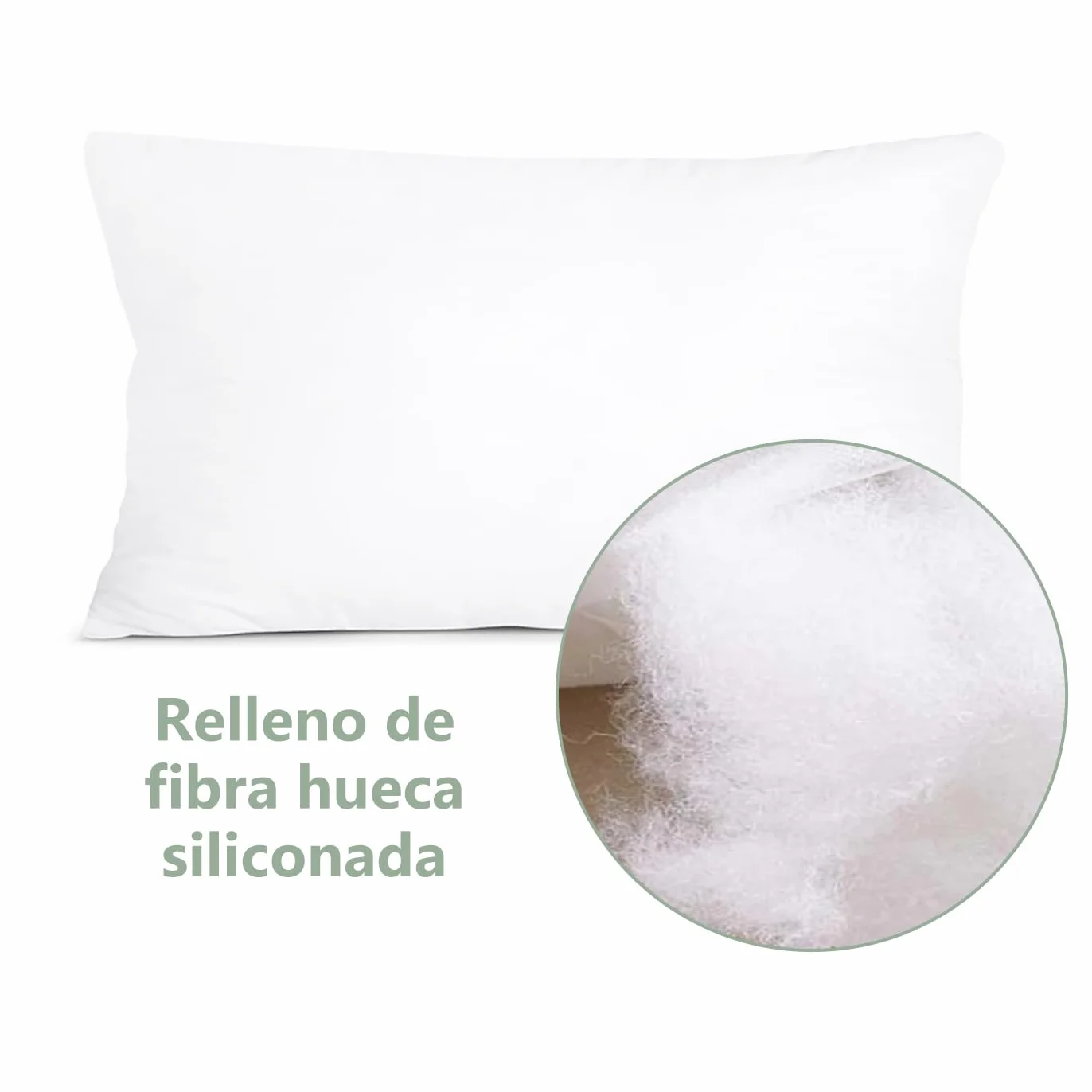 MERCURY TEXTIL Relleno de Cojín Juego de 2/4 Unidades Antialérgico Fibra Hueca Alta Recuperación 50x70 cm