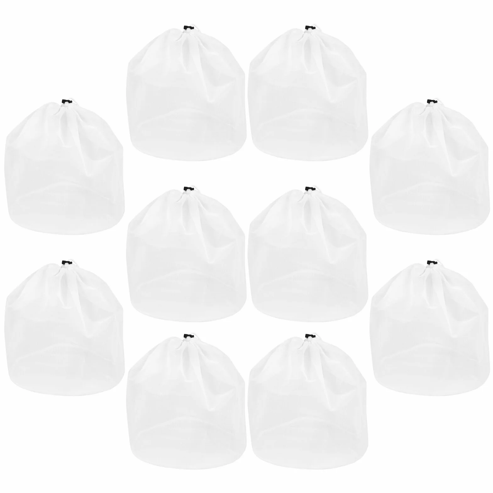 YARNOW 10 Unidades Bolsa de Malla para Lavadora Reutilizable Cierre de Cordón de Poliéster 70x50 Cm para Prendas Delicadas como Suéteres y Ropa Interior en Casa o Viajes