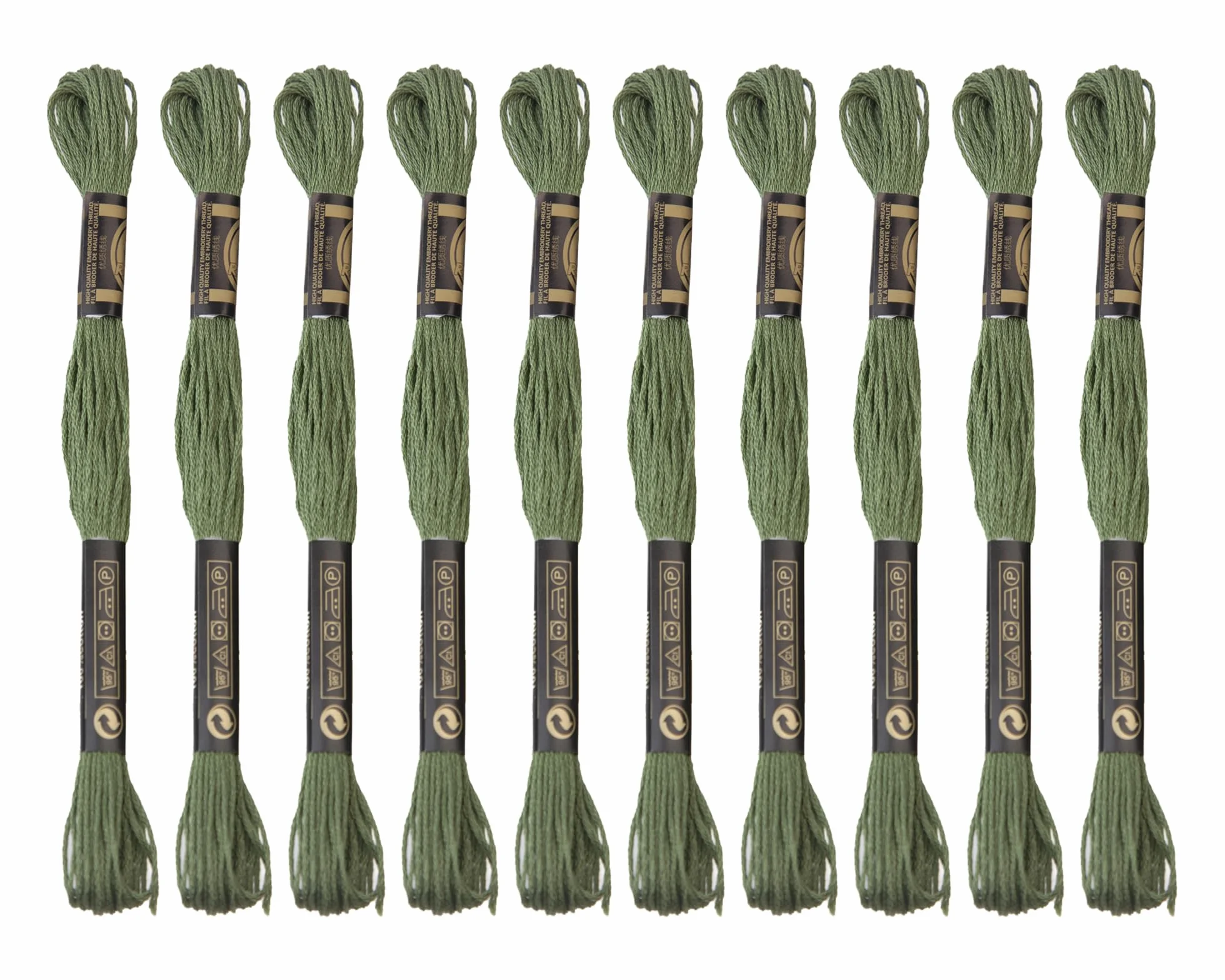 12 madejas de hilo de algodón para bordar es 100% algodón egipcio de fibra larga de 8.75 yardas cada hilo de punto de cruz de algodón para bordado a mano, creación de bricolaje y cuerda de pulsera de