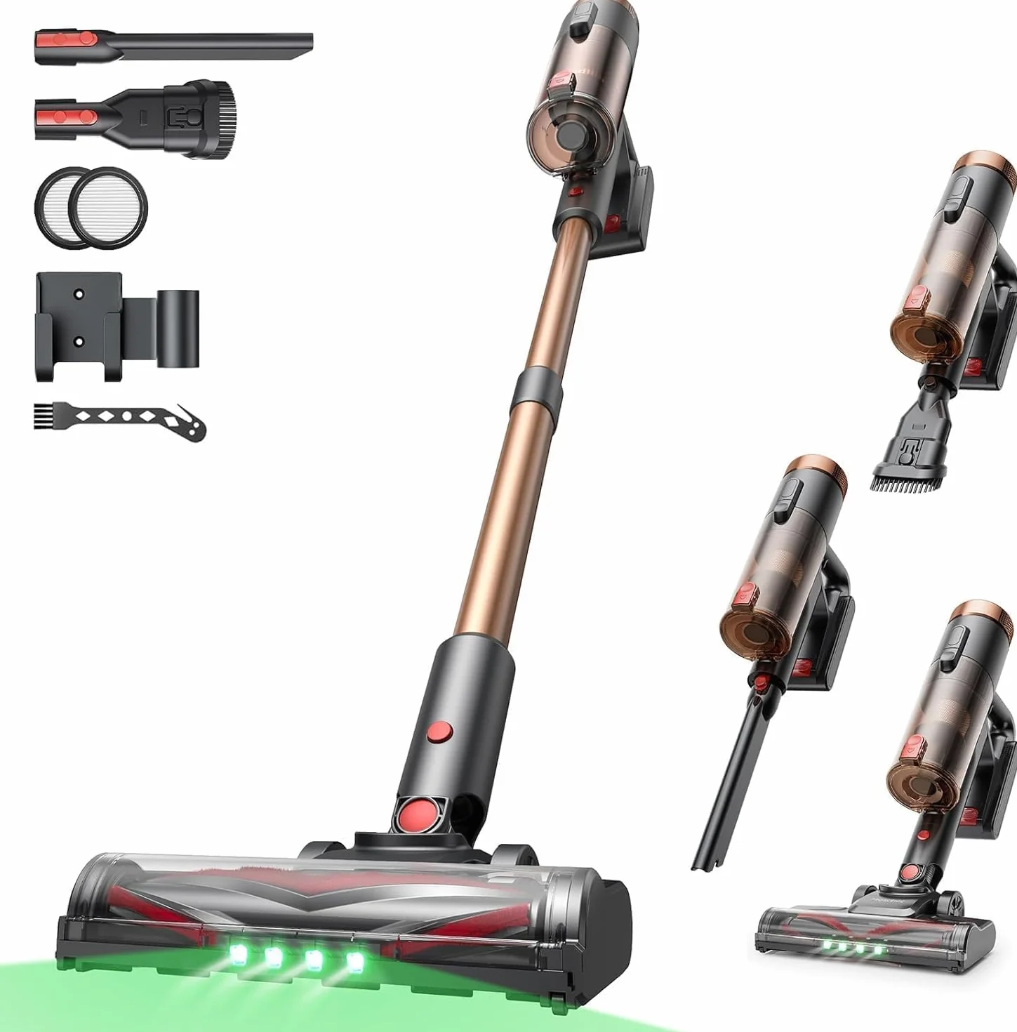Proscenic P11 Ultra+ Aspiradora sin Cable 50KPa 500W 50Min Cepillo Antienredos Pantalla LED