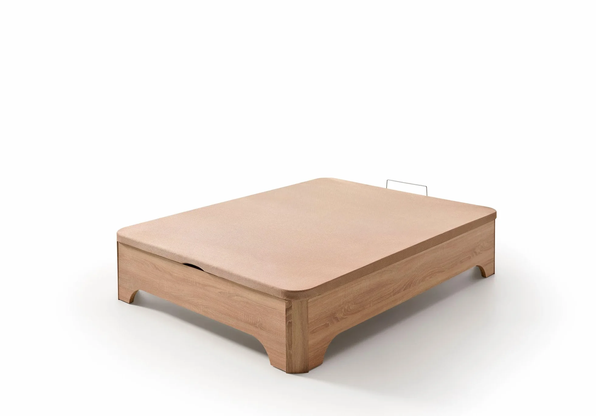 Matris - Canapé Abatible Elevado con Patas Elegance, Arcón Gran Capacidad, Base Transpirable 3D, Apertura Hidráulica, Estructura Reforzada, Varios Tamaños y Colores - con Montaje