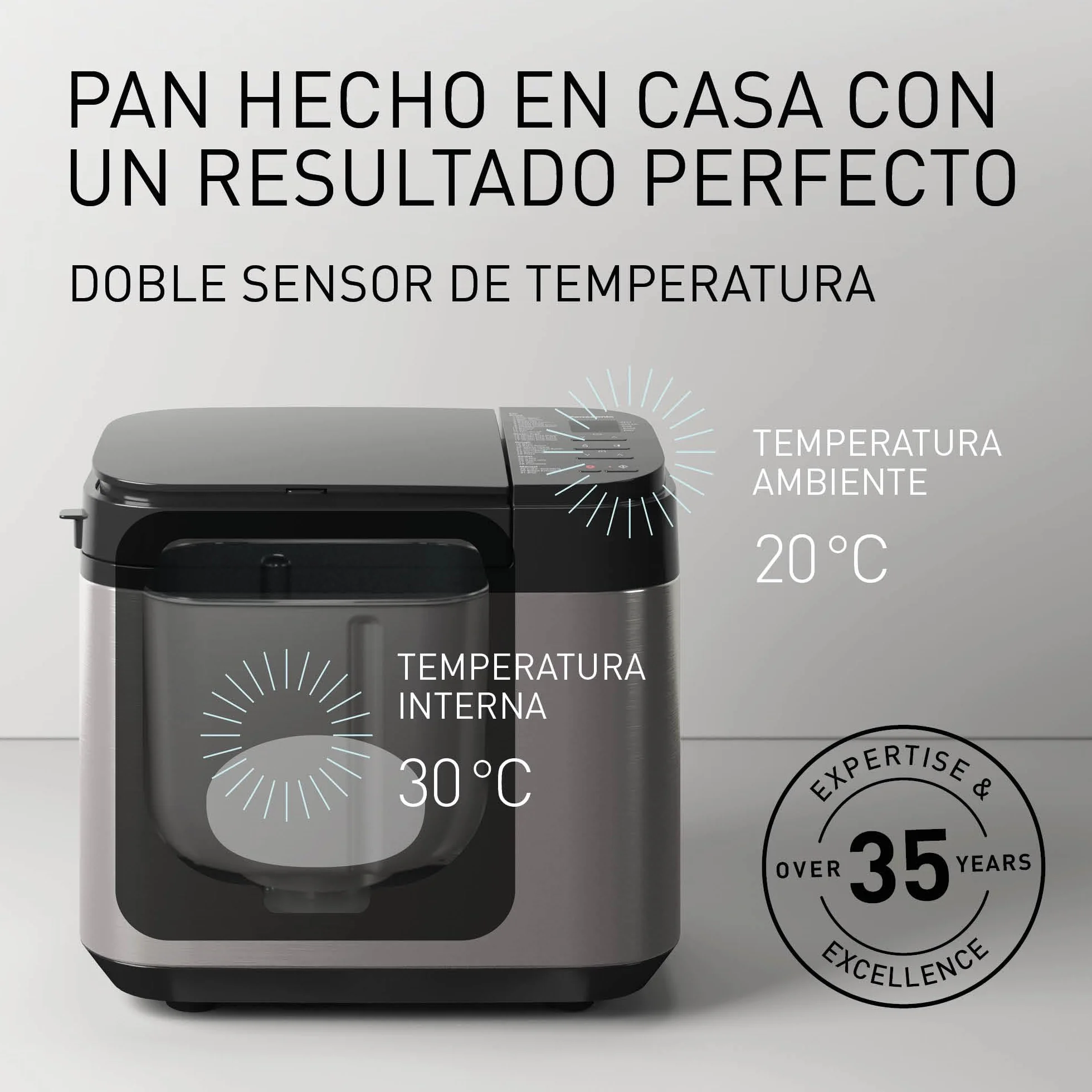 Panasonic SD-YR2550SXE Panificadora Automática con Dispensador, 850 W, Sensor de Temperatura, Temporizador Digital 13H, 31 Programas, Plateado