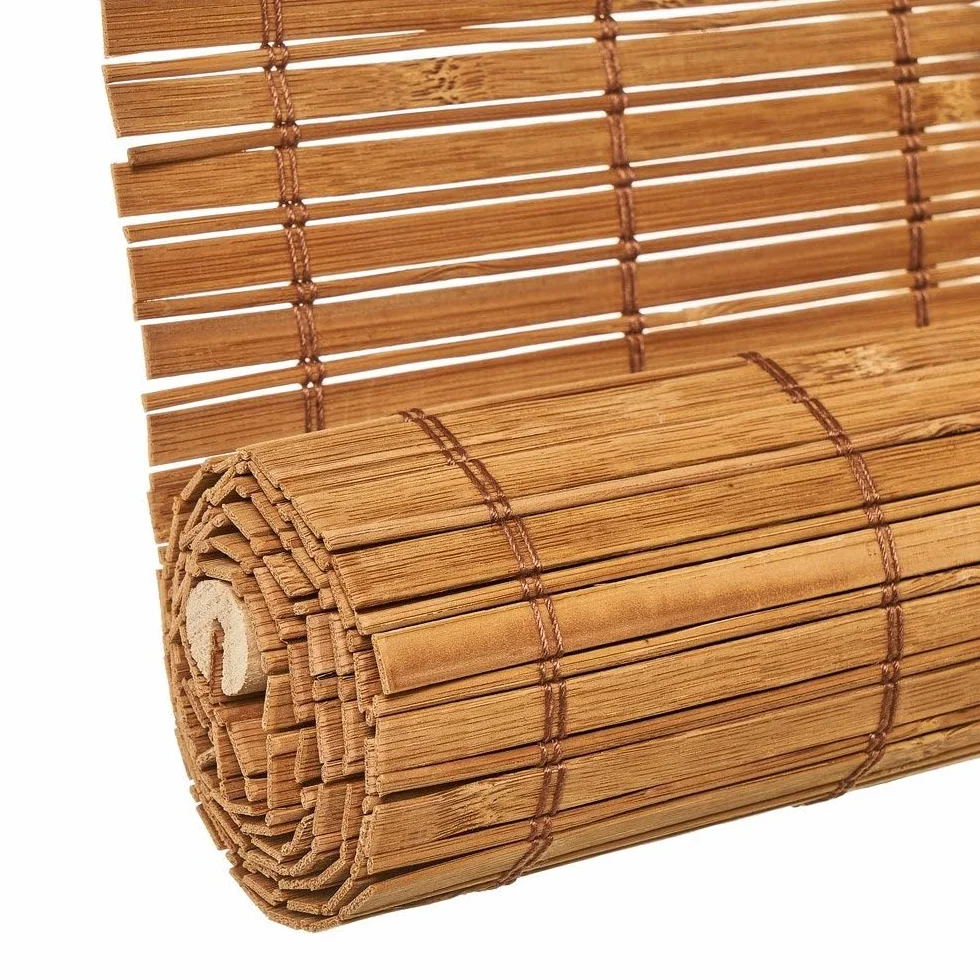 Estor Enrollable de Bambú Tostado 140x250 cm LOLAhome