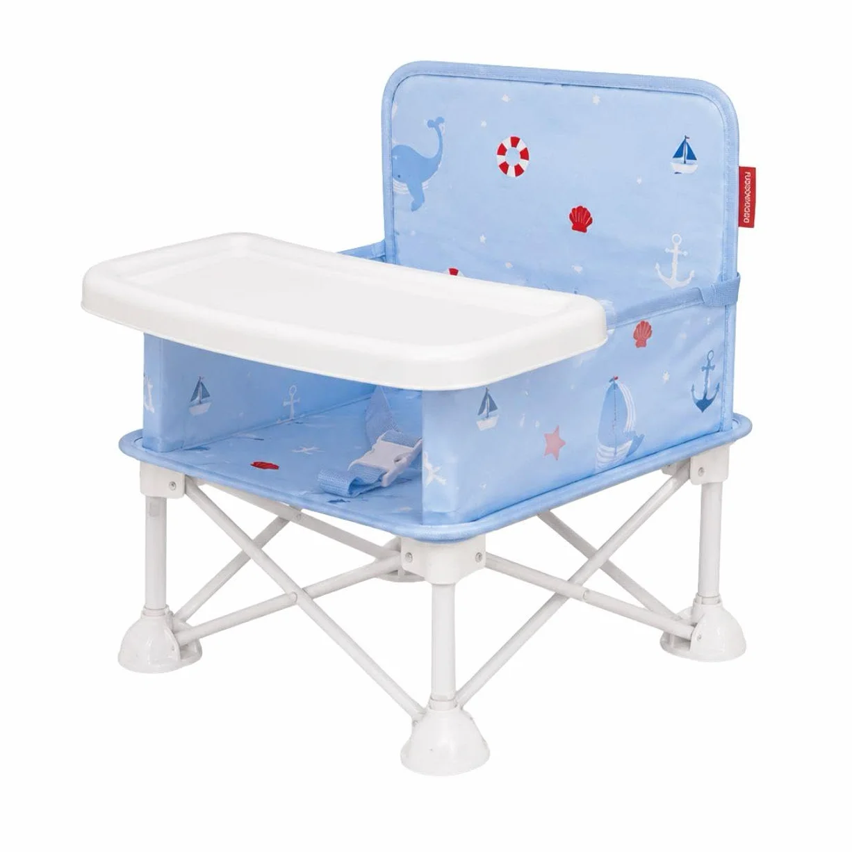 Flamingueo Silla Playa Plegable Ligera Para Bebés 6-36 Meses Tejido Poliéster Acero Waterproof Azul