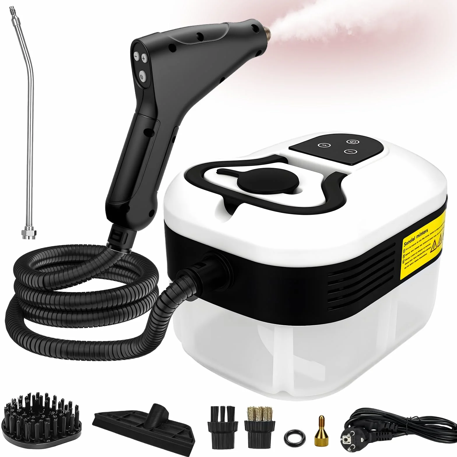 Limpiador de Vapor 2500W 3.5Bar 1200ml 6 Velocidades 15s Calentamiento