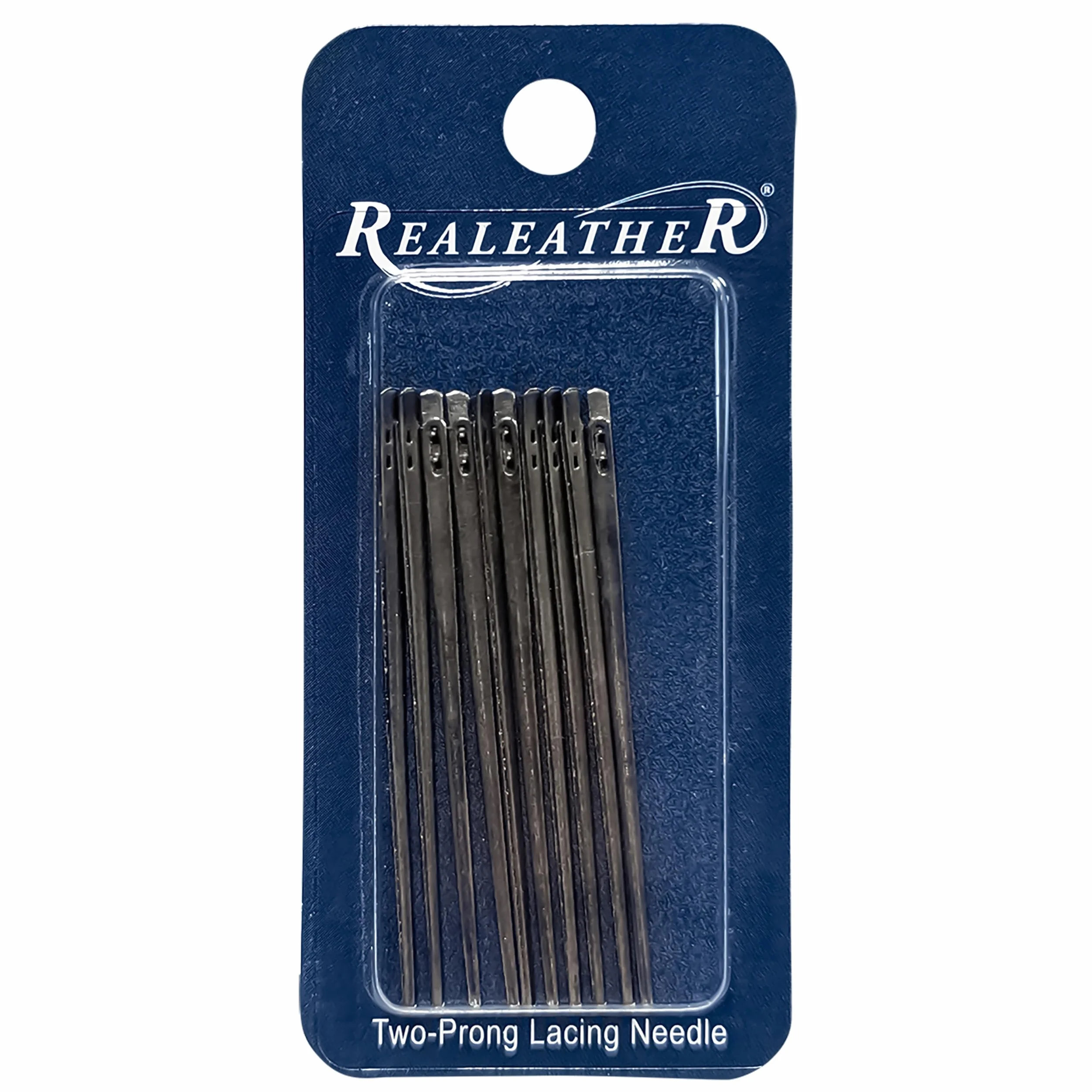 Realeather BN1190-10 - Agujas para cordones (2 puntas, 10 unidades)