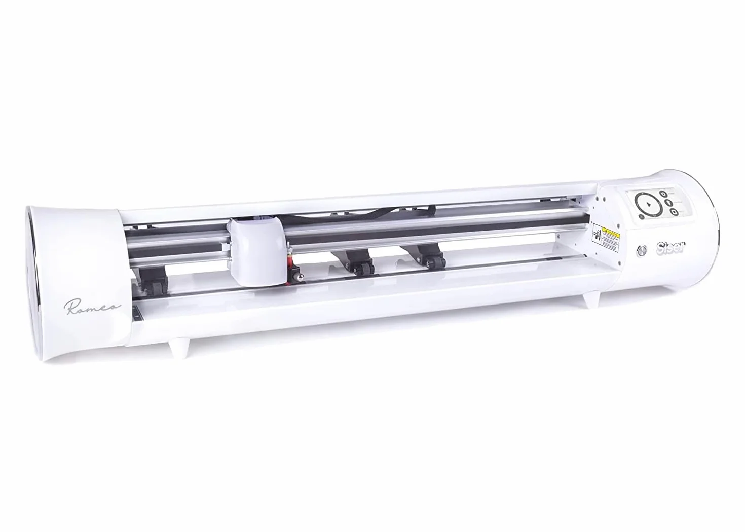 Siser Romeo® Plotter de corte de alta definición – Versátil y potente, corta más de 300 materiales incluyendo vinilo, adhesivos y piel sintética, con un ancho máximo de corte de 60 cm.