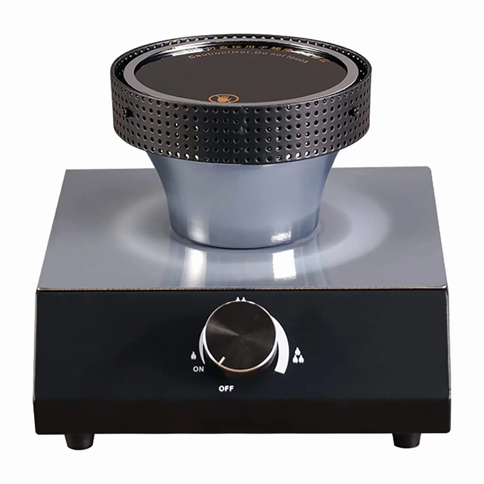 Cafetera sifón, quemador de café con sifón, estufa de calefacción de haz halógeno, pantalla digital LCD, interruptores giratorios de calor ajustable, sin llama abierta, control de temperatura y