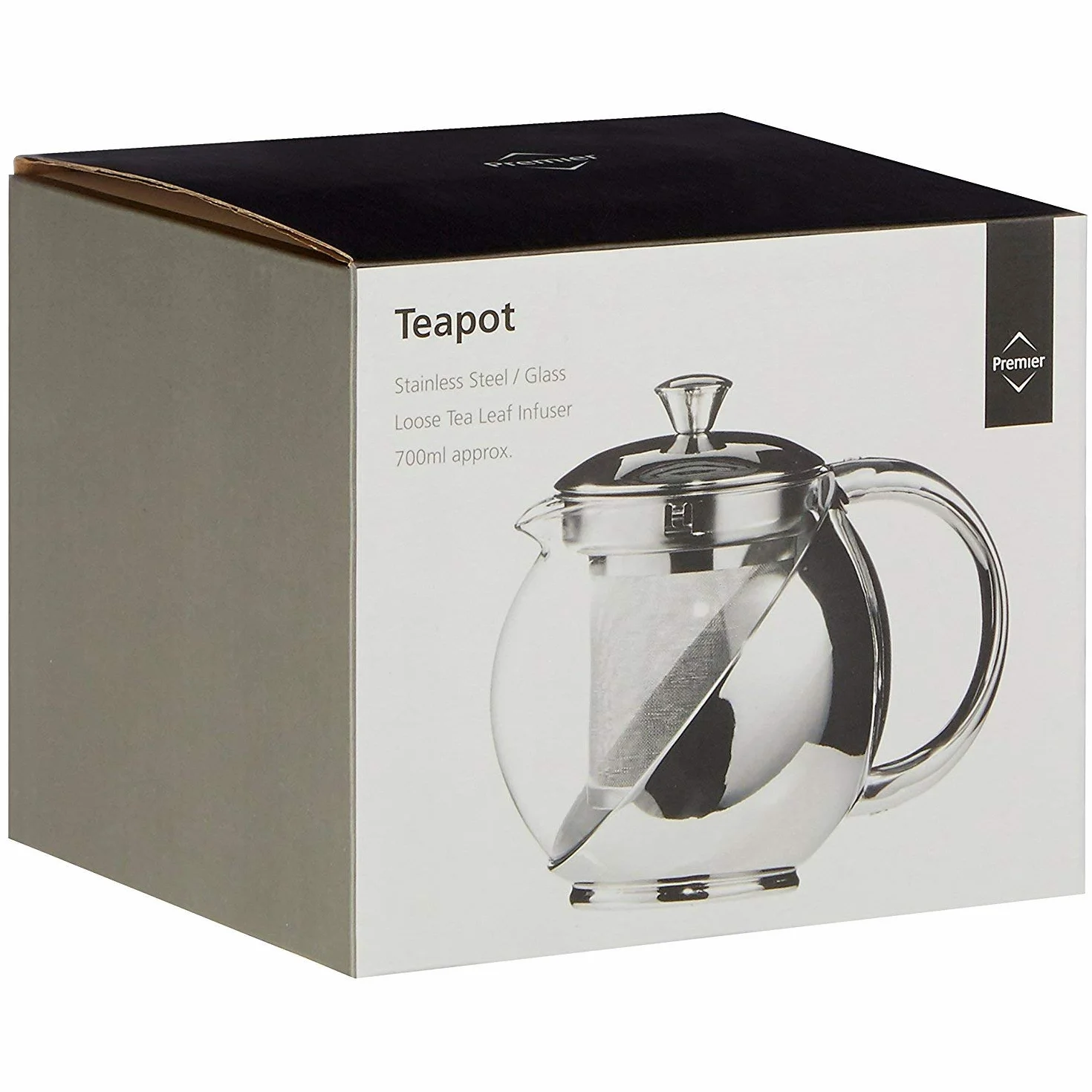 Premier Housewares Tetera con Infusor 700 ml Acero Inoxidable
